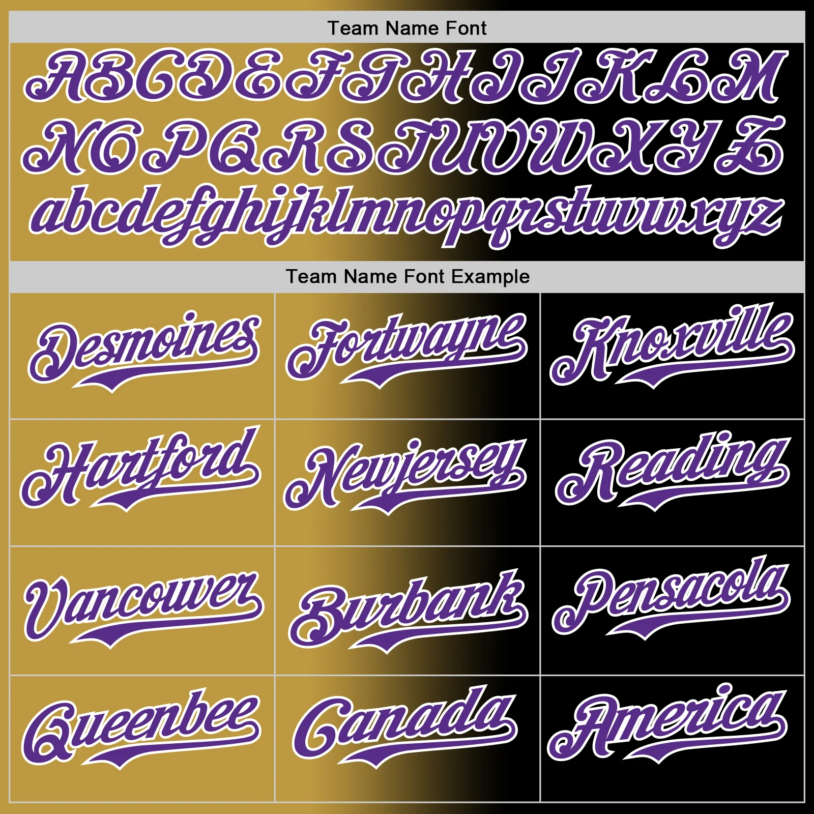 Custom Black Purple Old Gold-White Authentic Gradient Fashion Baseball Jersey - Image 4