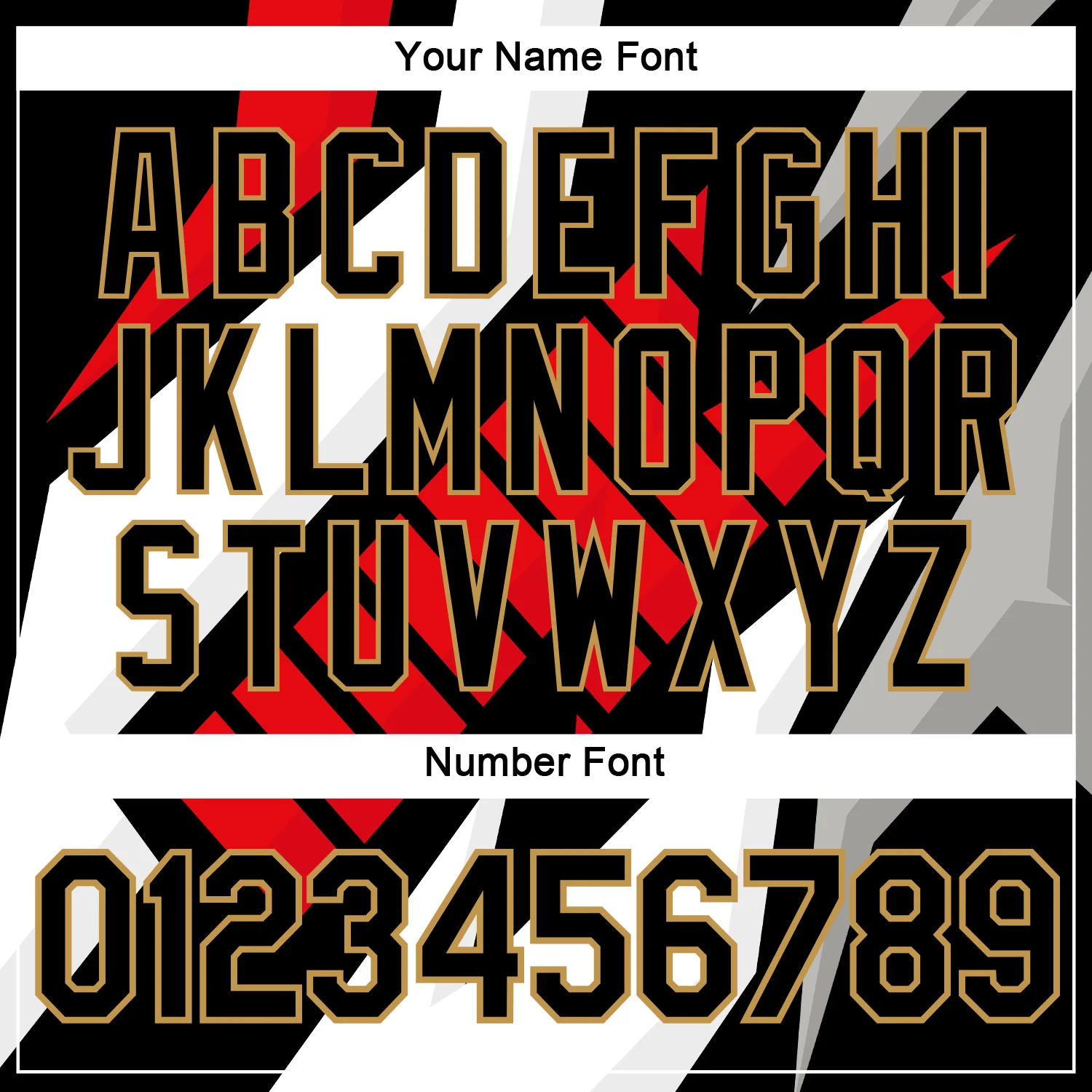 Custom Black Old Gold 3D Esports Performance T-Shirt - Image 4