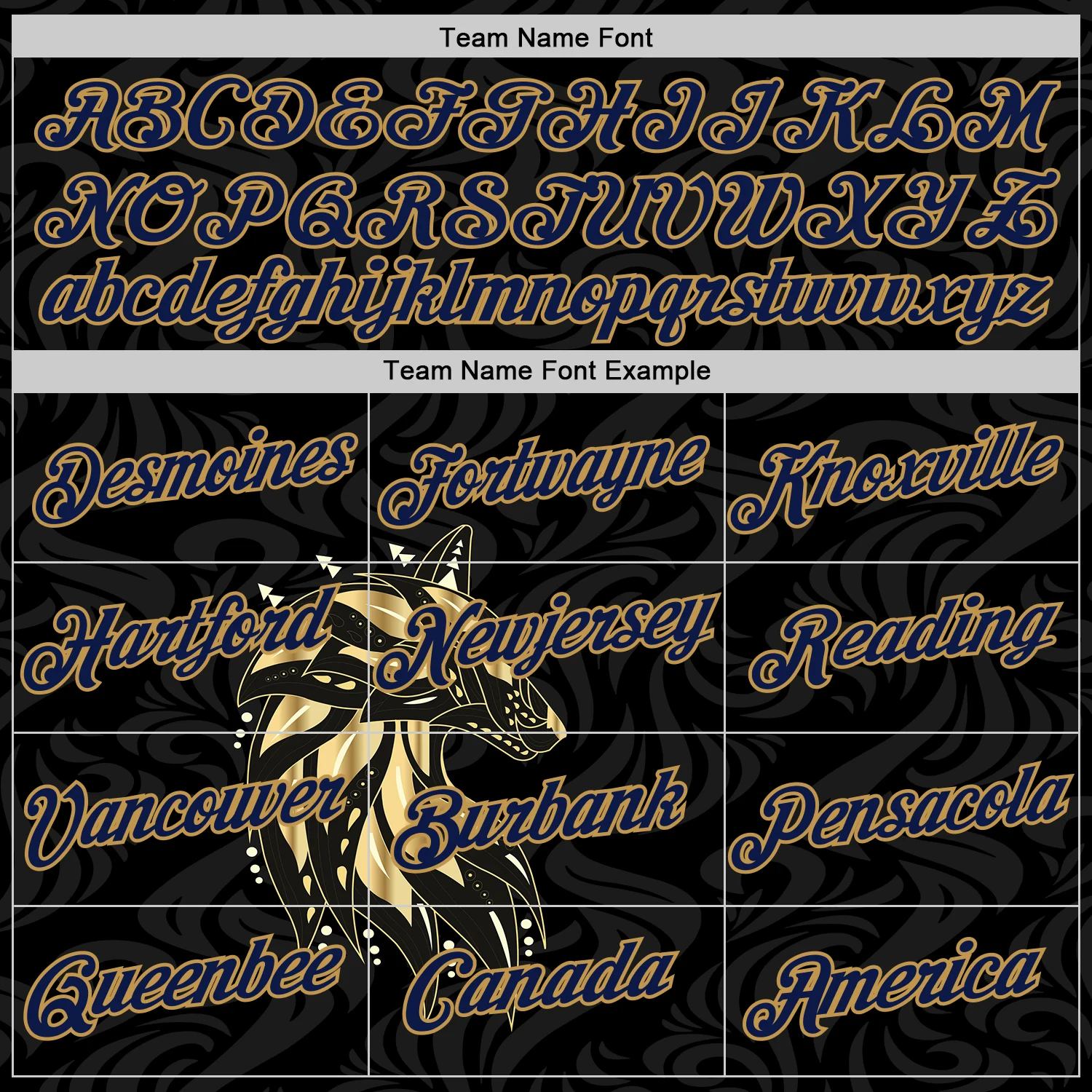 Custom Black Navy-Old Gold 3D Esports Performance T-Shirt - Image 3