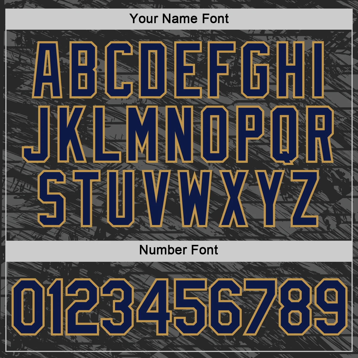 Custom Black Navy-Old Gold 3D Esports Performance T-Shirt - Image 4