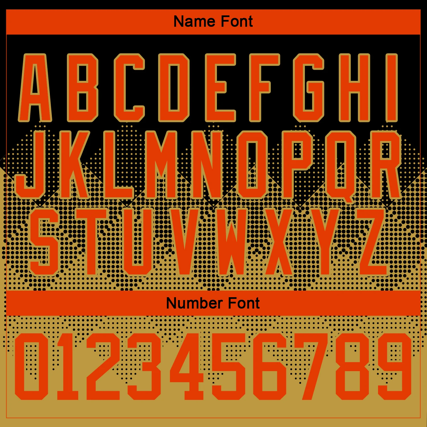 Custom Black Orange-Old Gold 3D Pattern Gradient Square Shapes Hockey Lace Neck Jersey - Image 5