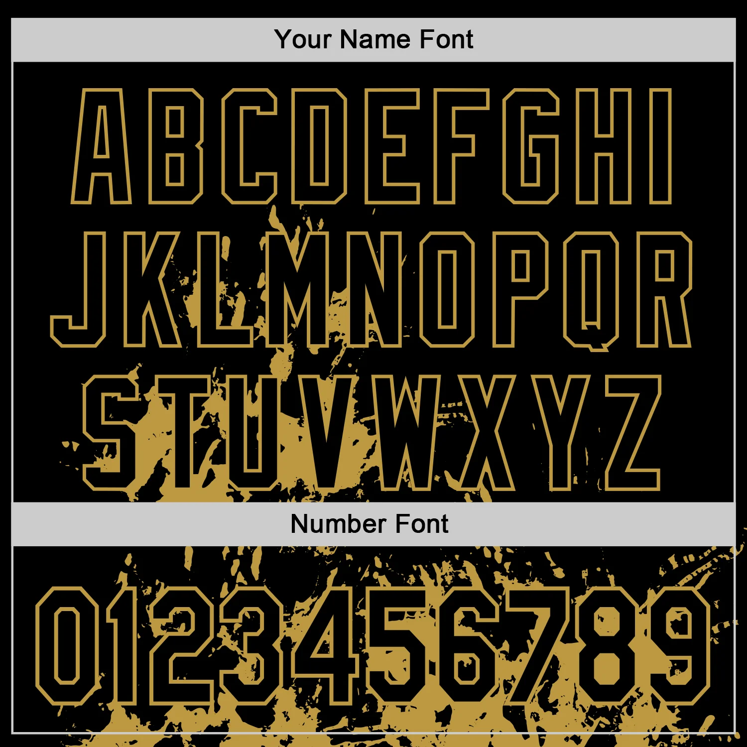 Custom Black Old Gold Splash Art 3D Pattern Design Bomber Full-Snap Varsity Letterman Hoodie Jacket - Image 6