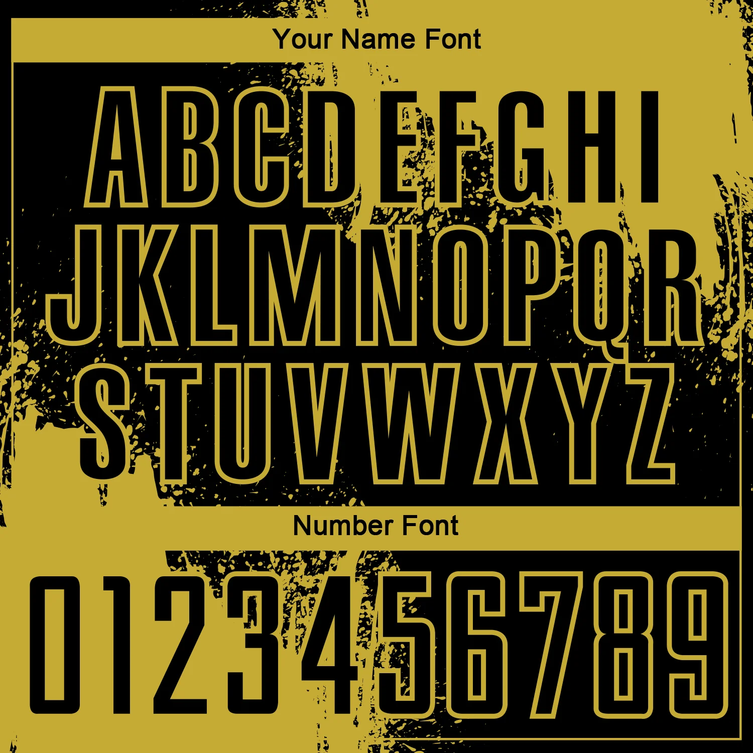 Custom Black Old Gold Abstract Brush Stroke Sports Sublimation Soccer Uniform Jersey - Image 6