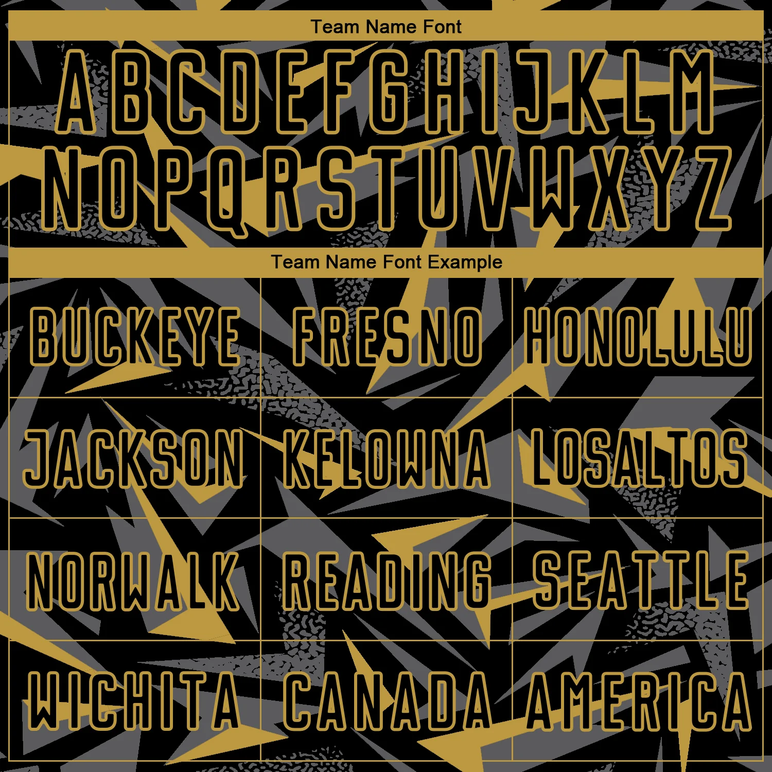 Custom Black Old Gold-Steel Gray Cyber Mecha E-sport Geometric Shards Spike Sublimation Soccer Uniform Jersey - Image 5