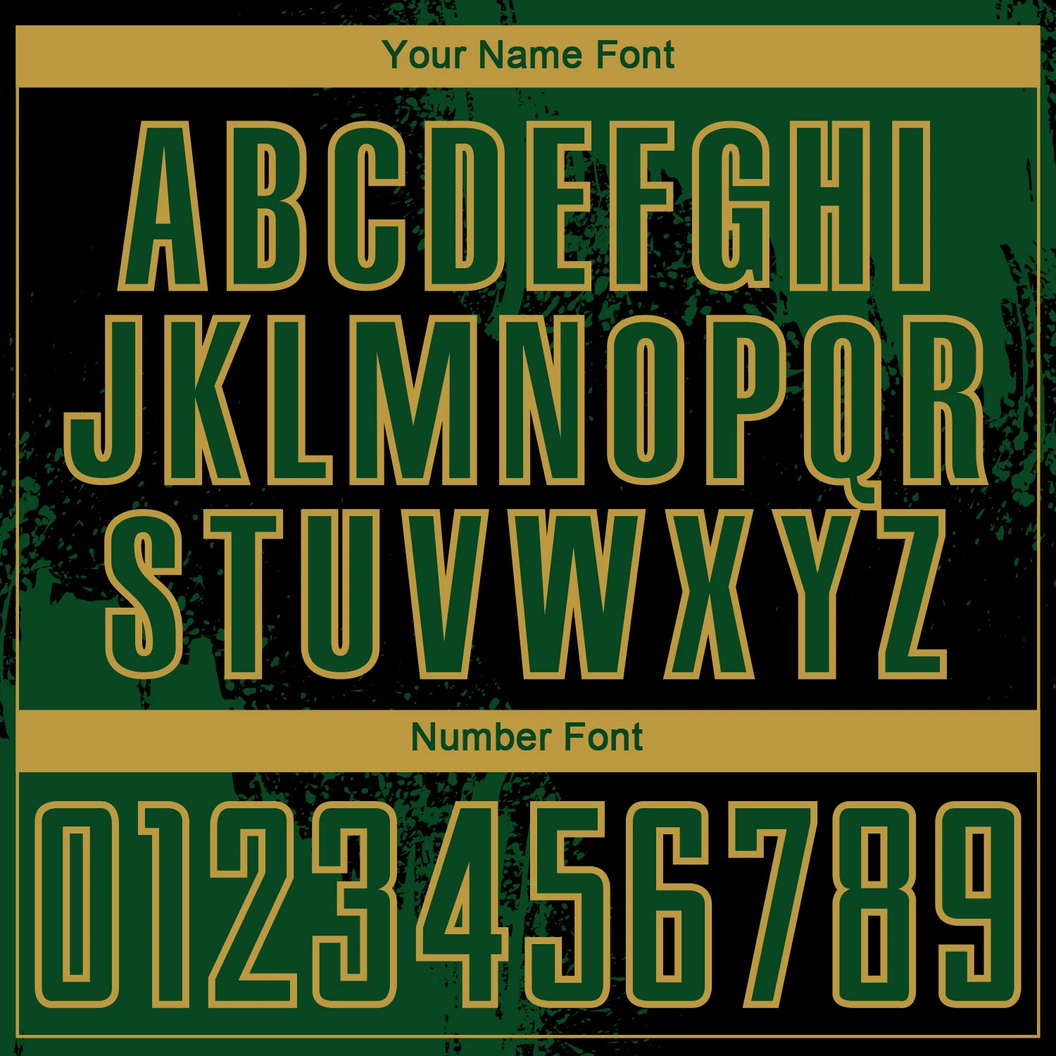 Custom Black Green-Old Gold Abstract Brush Stroke Sports Sublimation Soccer Uniform Jersey - Image 6