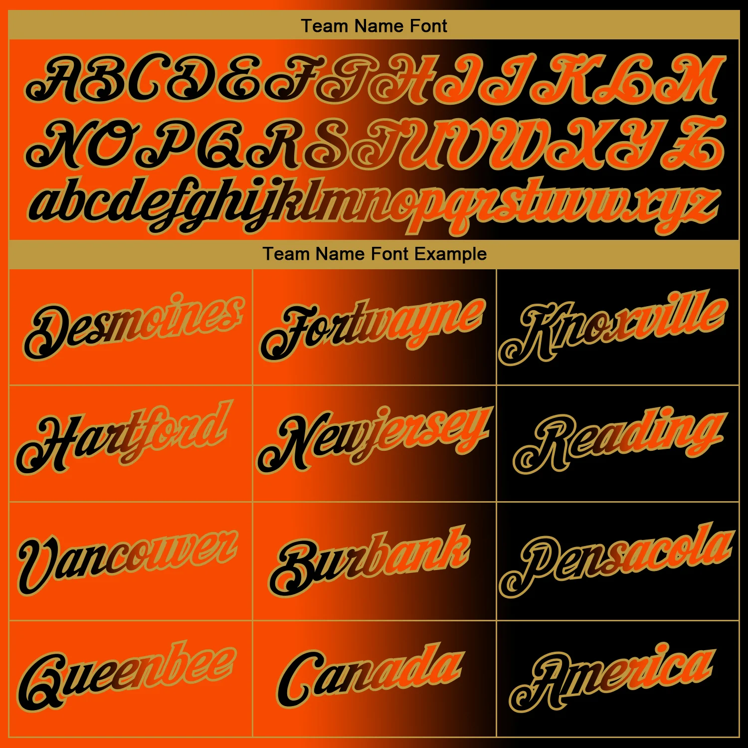 Custom Black Orange-Old Gold Gradient Fashion Performance T-Shirt - Image 3
