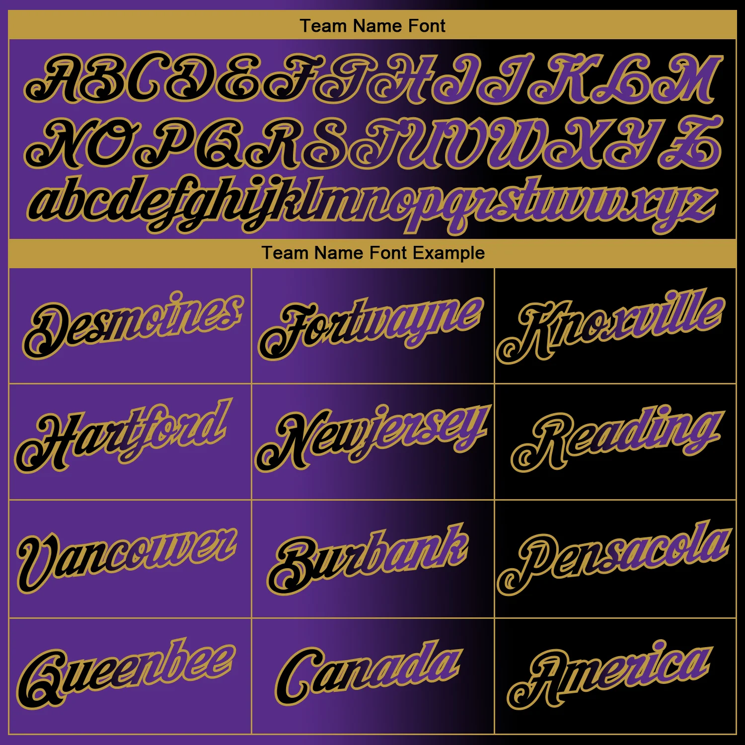 Custom Black Purple-Old Gold Gradient Fashion Performance T-Shirt - Image 3