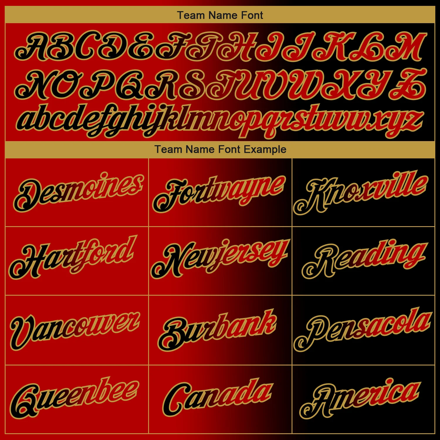 Custom Black Red-Old Gold Gradient Fashion Performance T-Shirt - Image 3