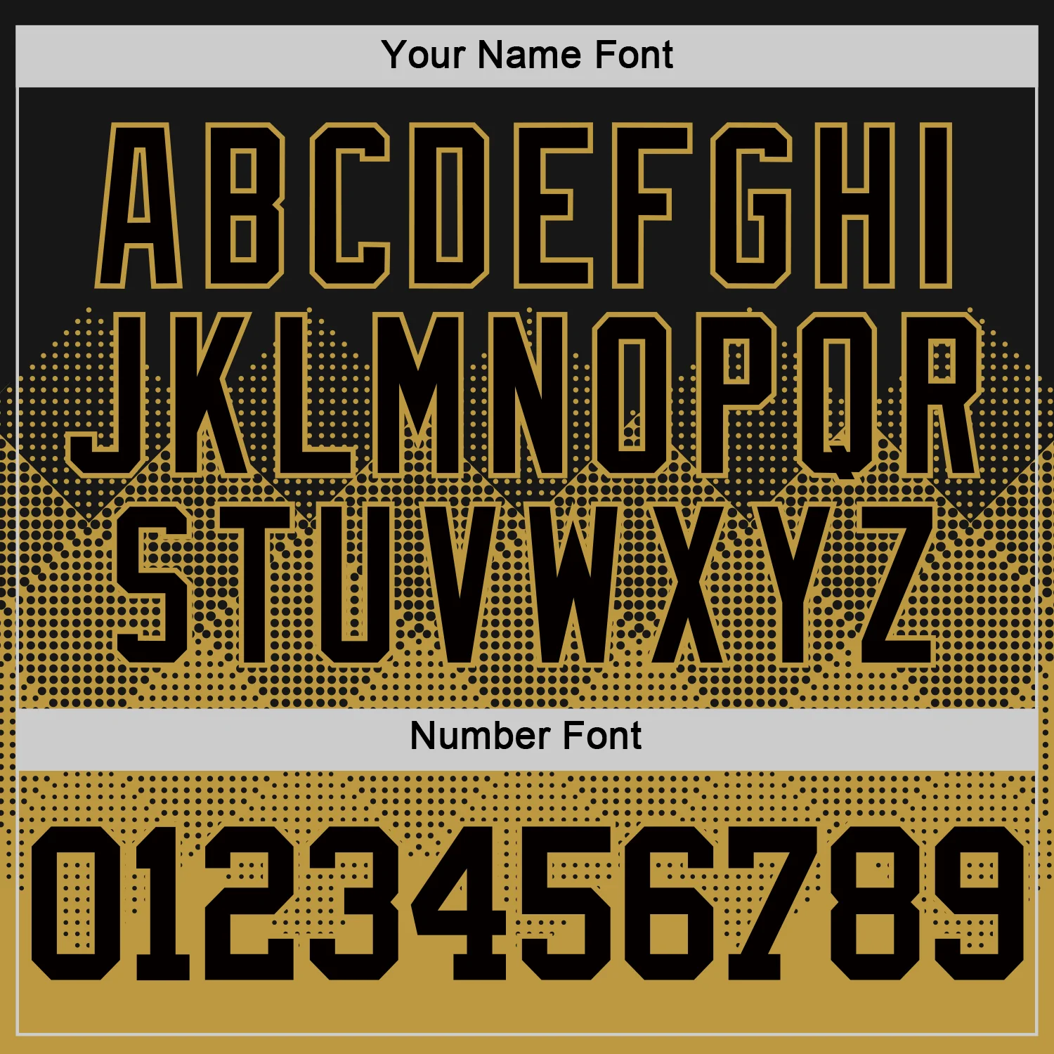 Custom Black Old Gold Gradient Square Shapes Round Neck Sublimation Basketball Suit Jersey - Image 5
