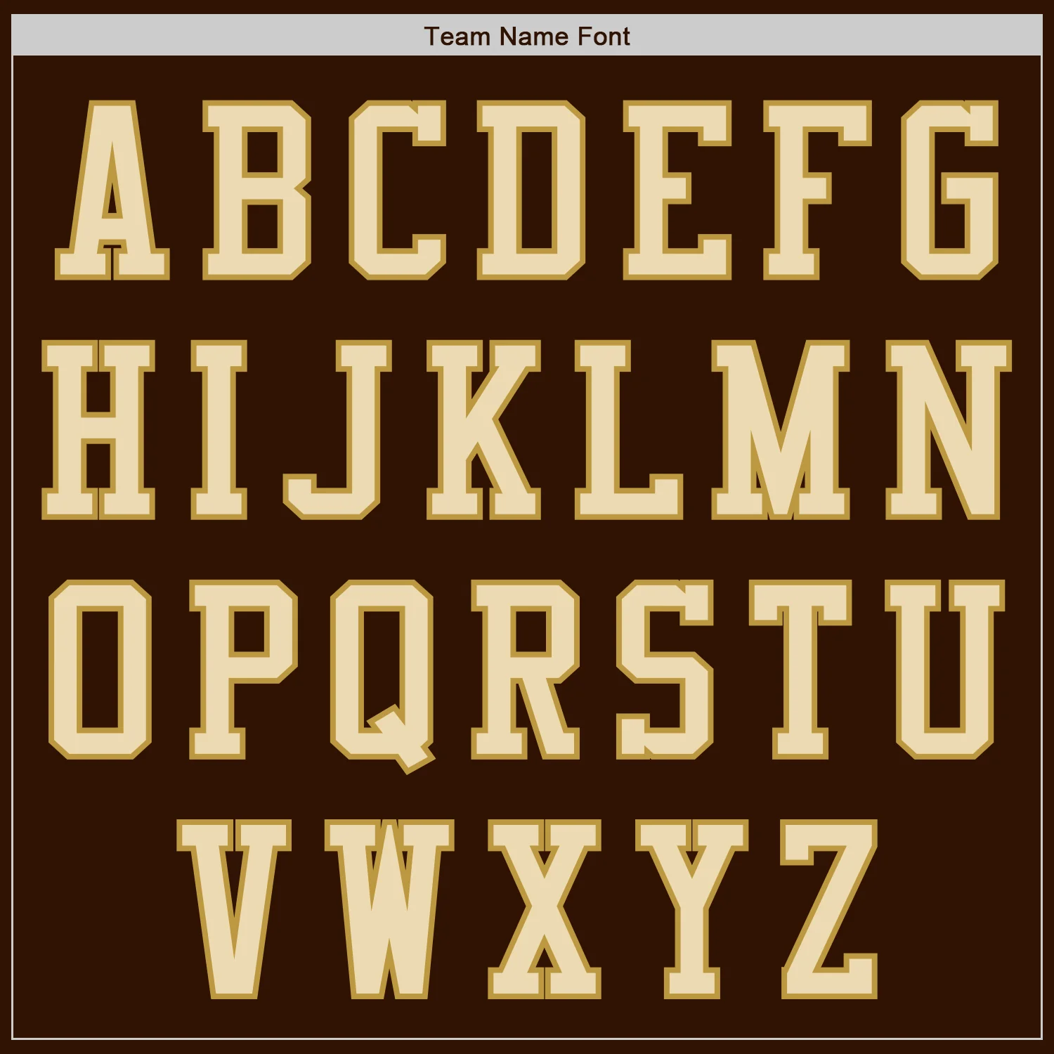 Custom Brown Cream-Old Gold Authentic Baseball Jersey - Image 3
