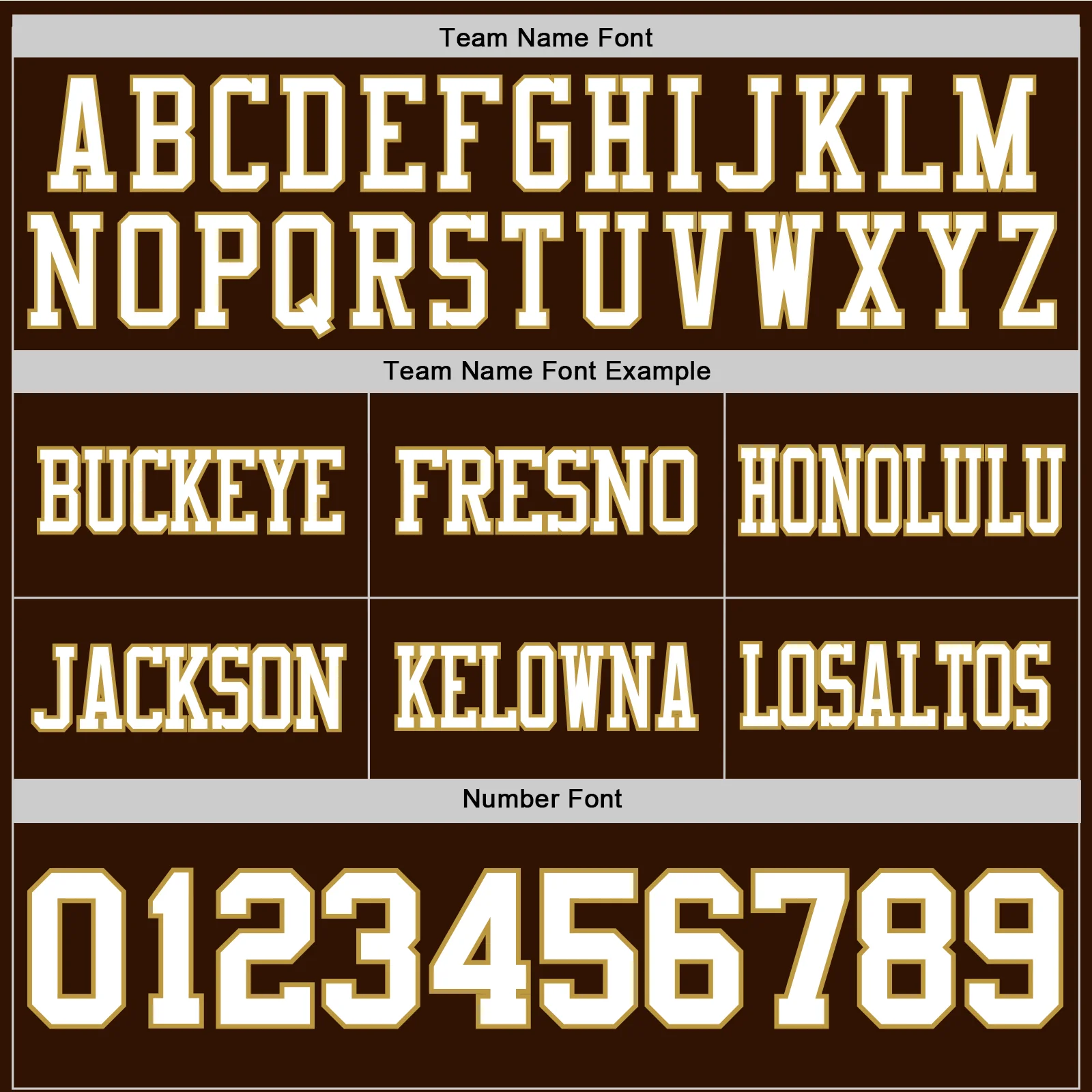 Custom Brown White-Old Gold Authentic Football Jersey - Image 4