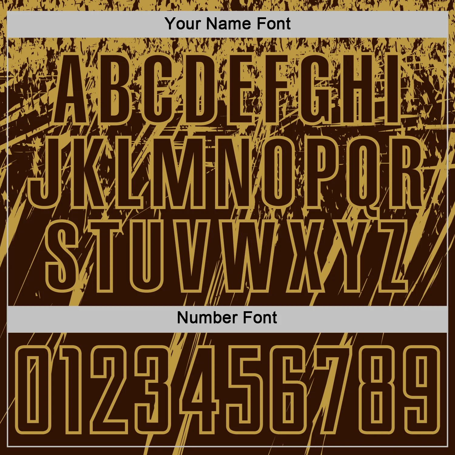 Custom Brown Old Gold Splash Sports Sublimation Soccer Uniform Jersey - Image 6