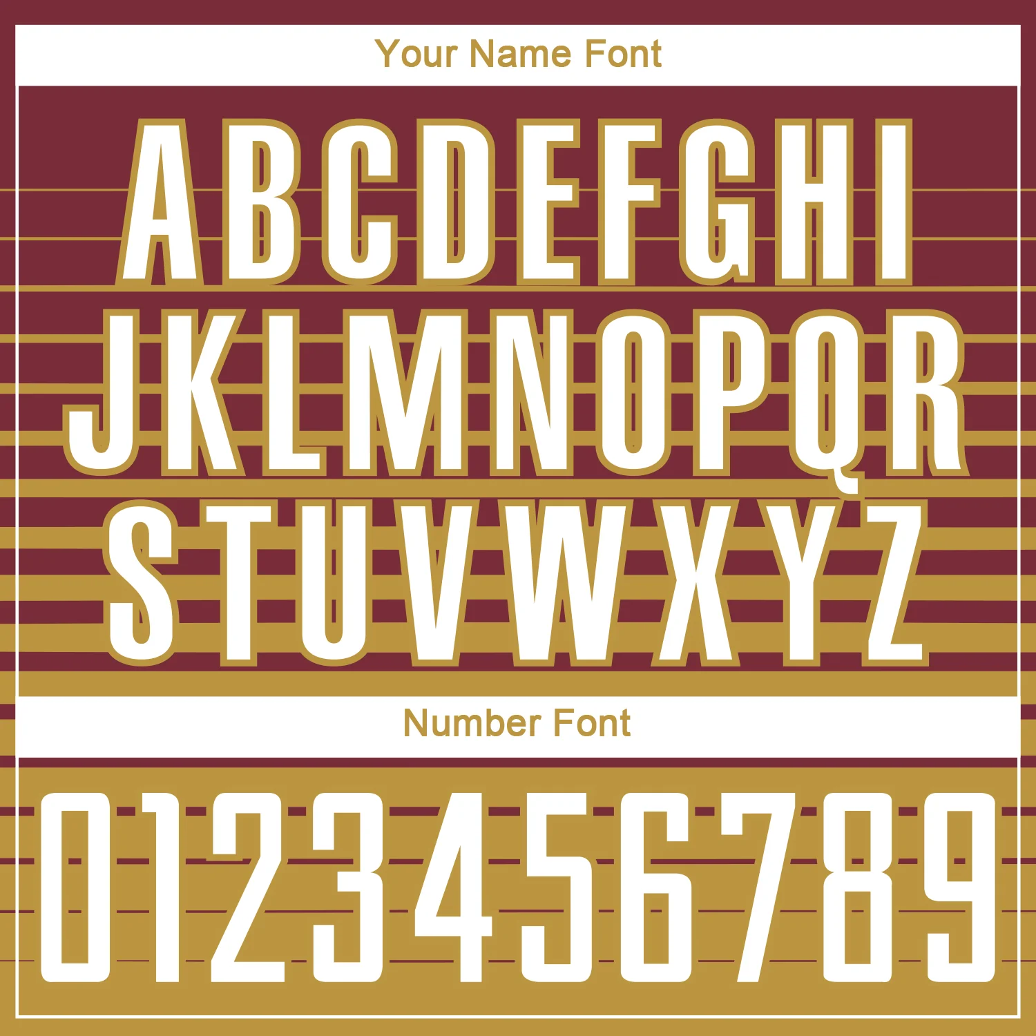 Custom Burgundy White-Old Gold Gradient Pinstripe Sublimation Soccer Uniform Jersey - Image 6