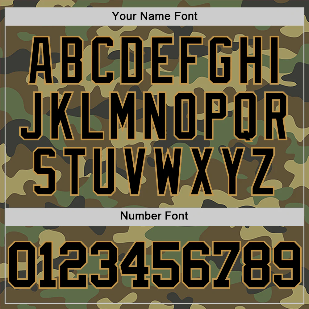 Custom Camo Black-Old Gold Authentic Salute To Service Basketball Jersey - Image 4