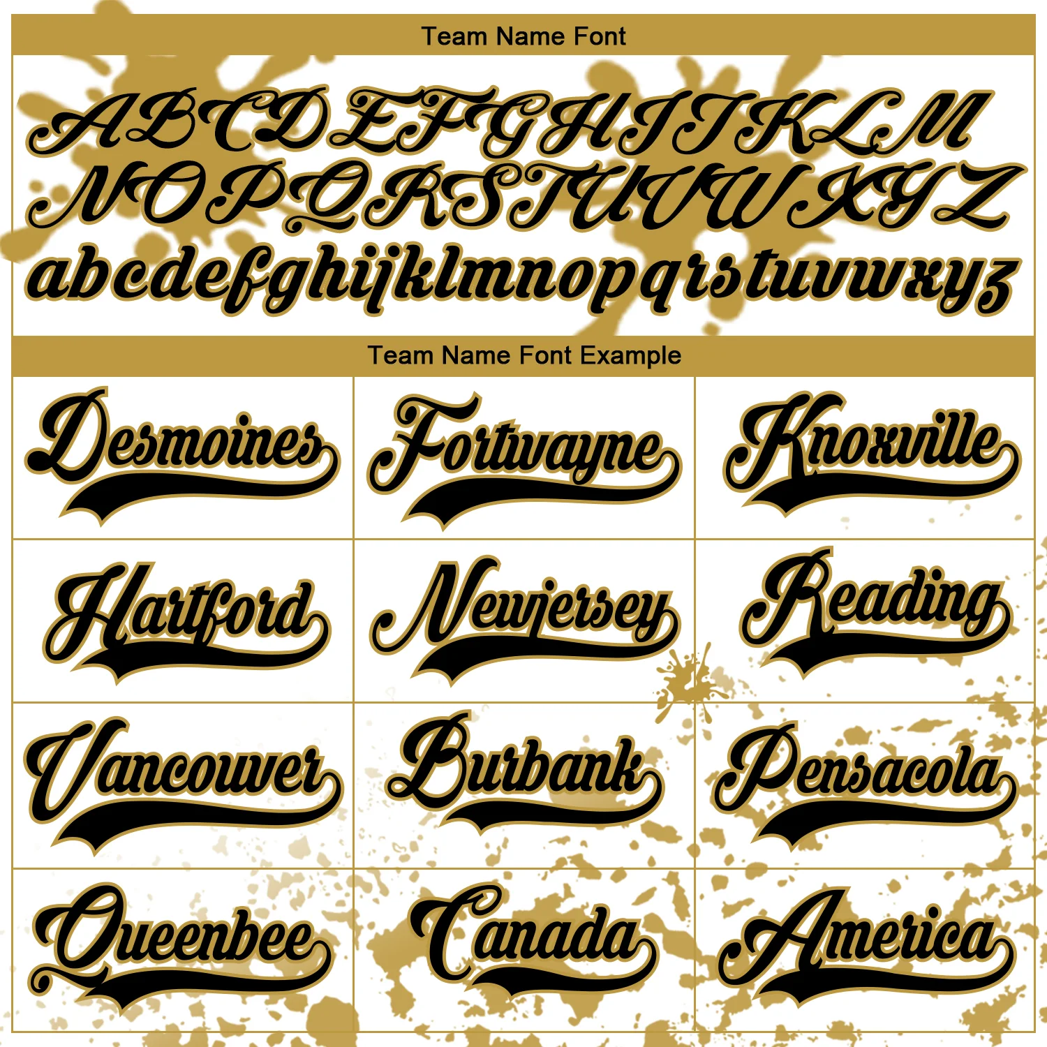 Custom Camo Black Old Gold-White Splash Hockey Lace Neck Jersey - Image 4