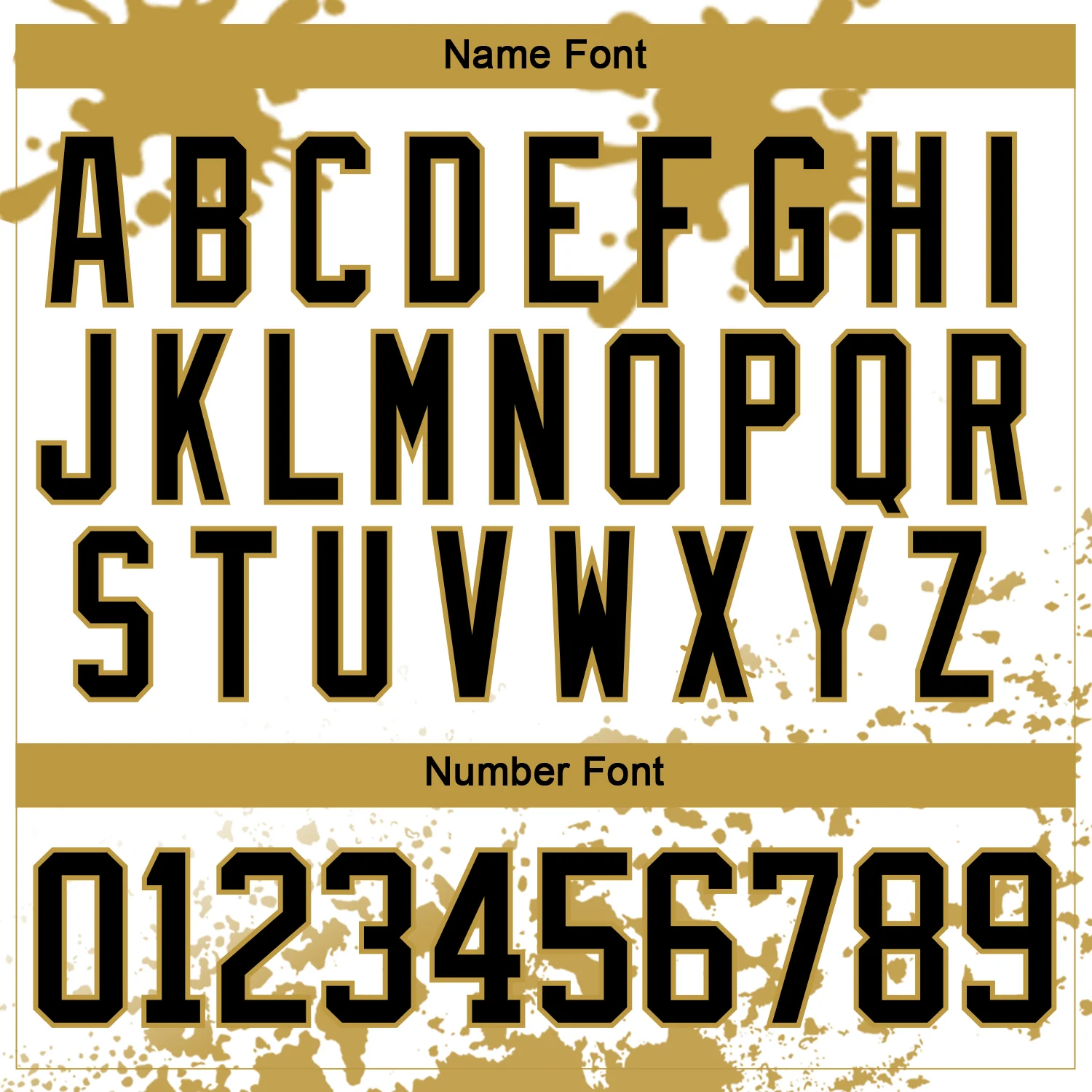 Custom Camo Black Old Gold-White Splash Hockey Lace Neck Jersey - Image 5