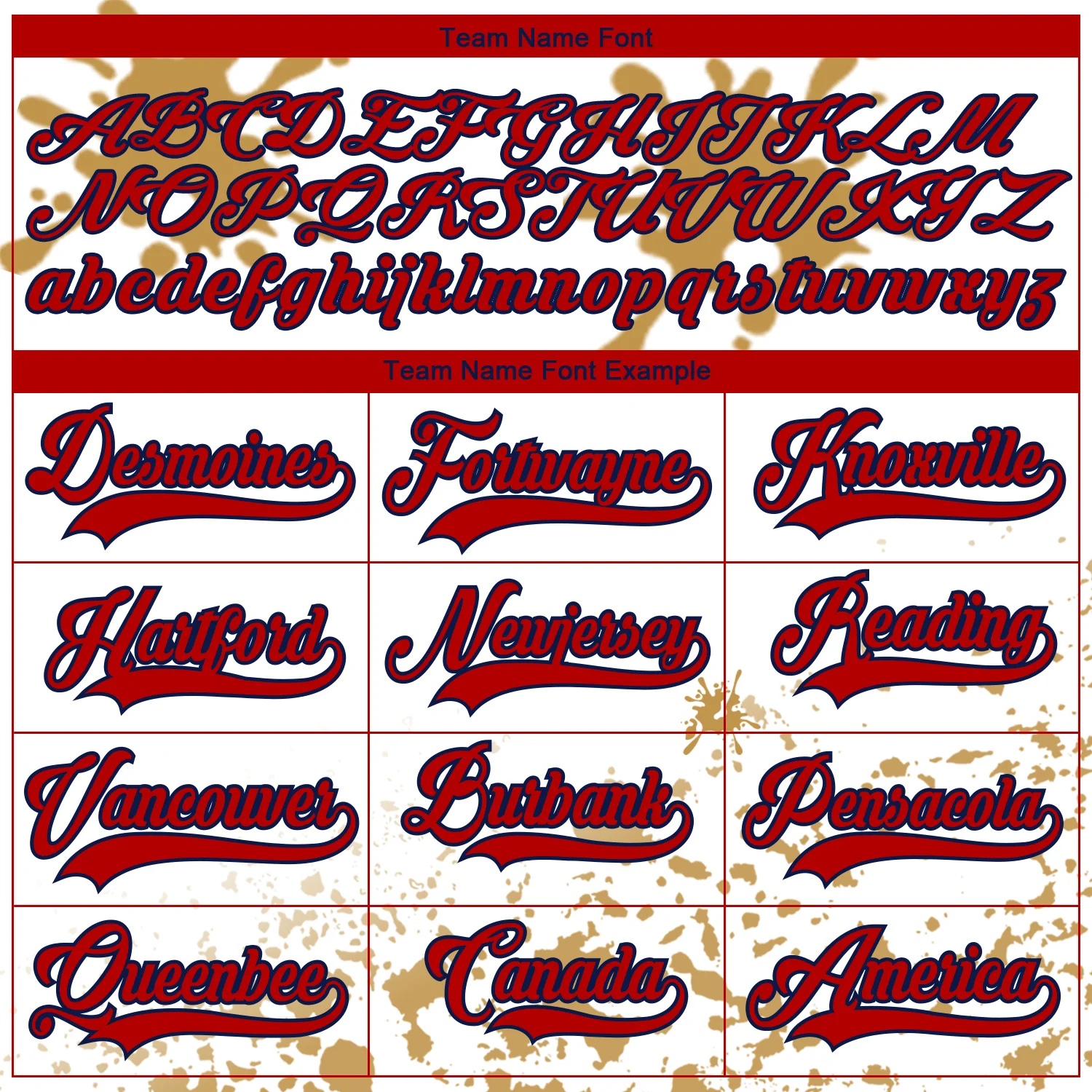 Custom Camo Red Old Gold Navy-White Splash Hockey Lace Neck Jersey - Image 4