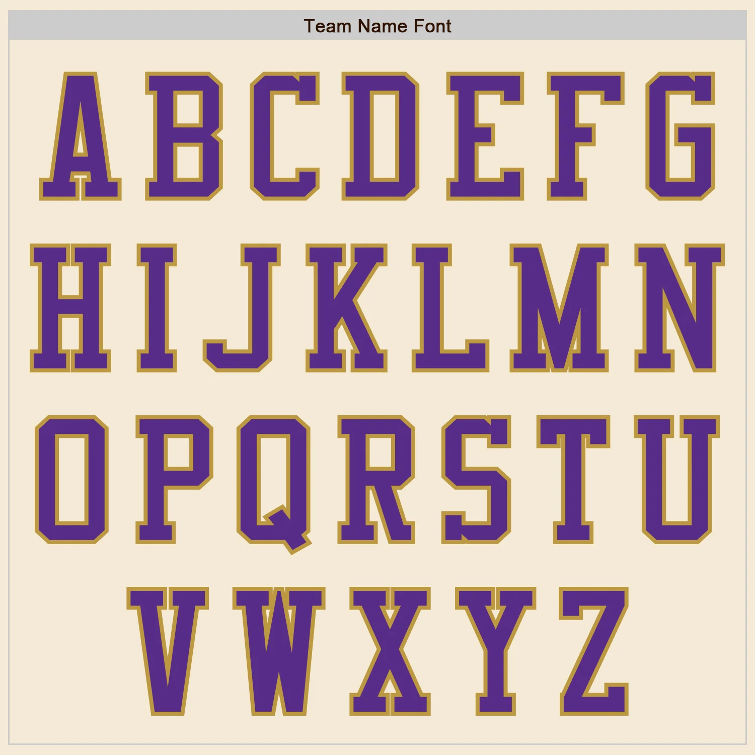 Custom Cream Purple-Old Gold Authentic Baseball Jersey - Image 3