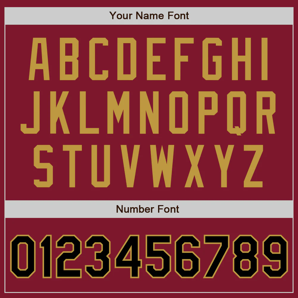 Custom Crimson Black-Old Gold Authentic Baseball Jersey - Image 8
