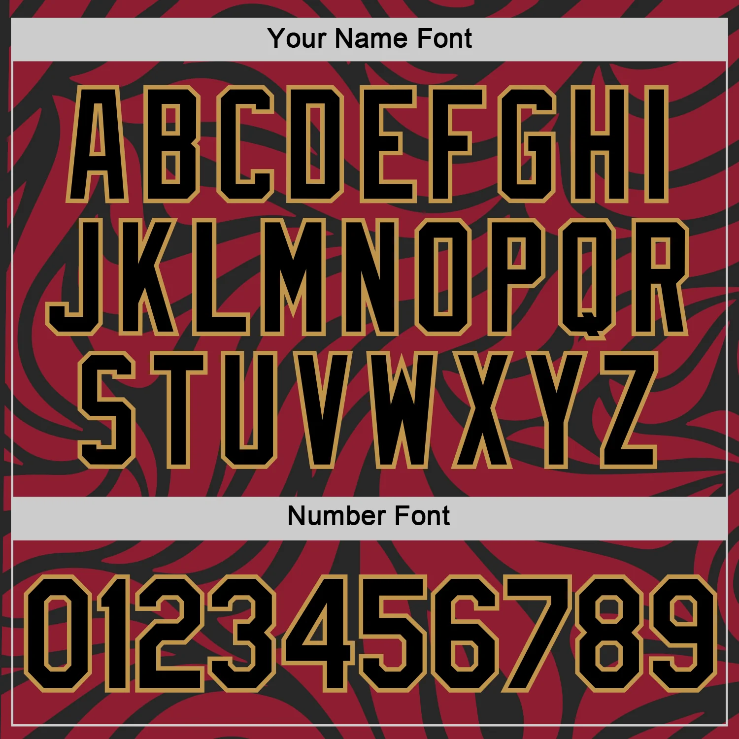 Custom Crimson Black-Old Gold 3D Esports Performance T-Shirt - Image 4