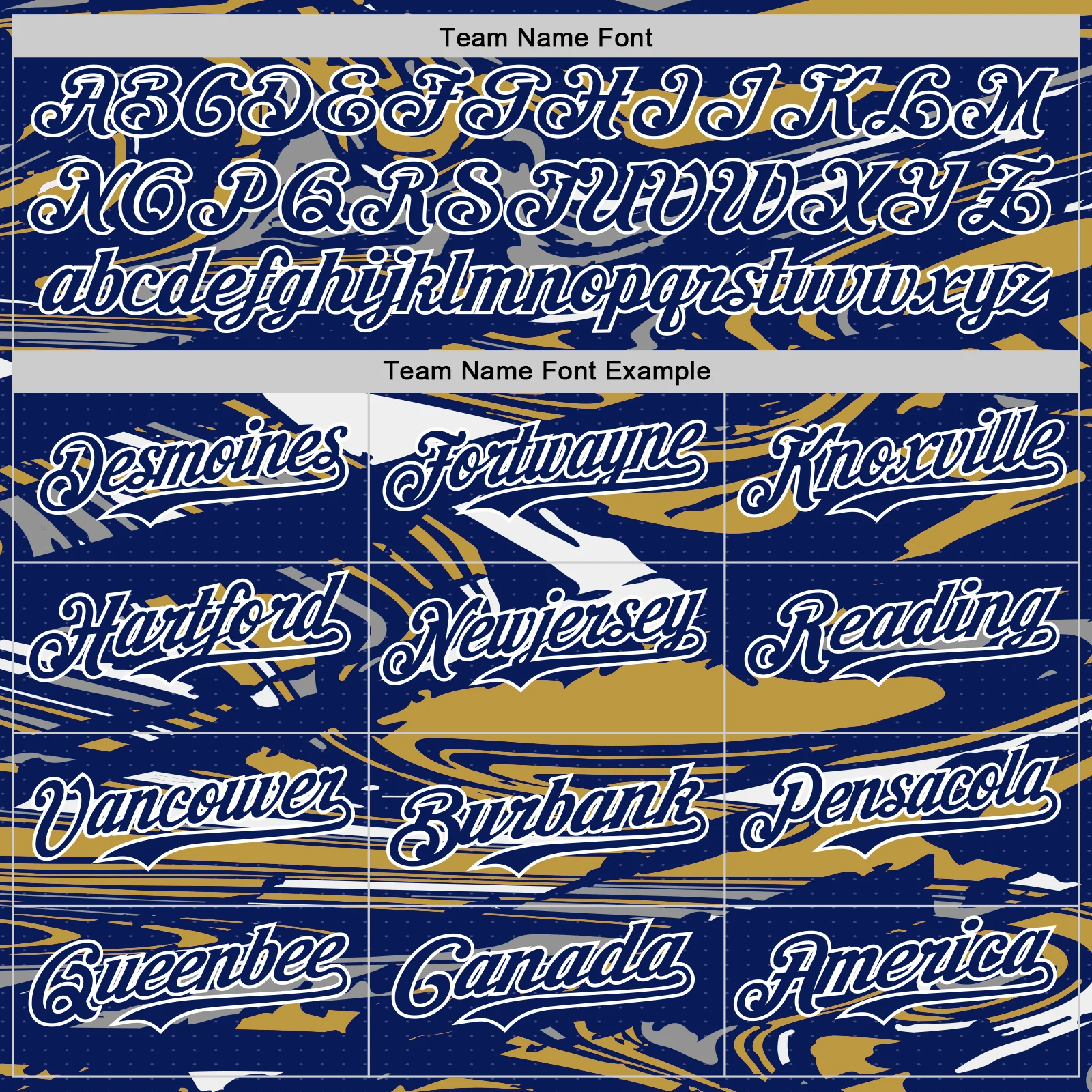Custom Figure Royal Old Gold-White Fluid Pattern Bomber Full-Snap Varsity Letterman Hoodie Jacket - Image 5