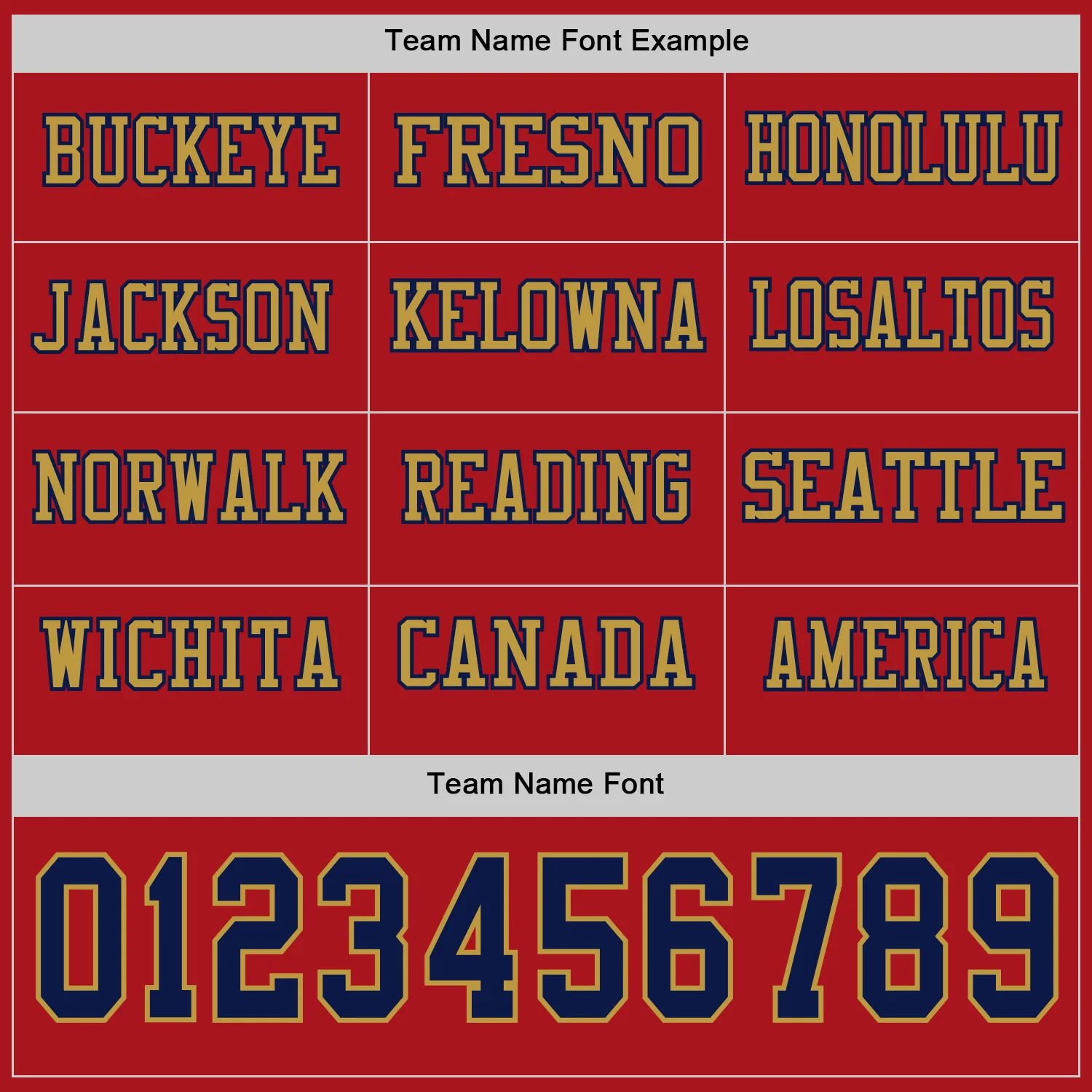 Custom Red Navy-Old Gold Long Sleeve Authentic Football Jersey - Image 3
