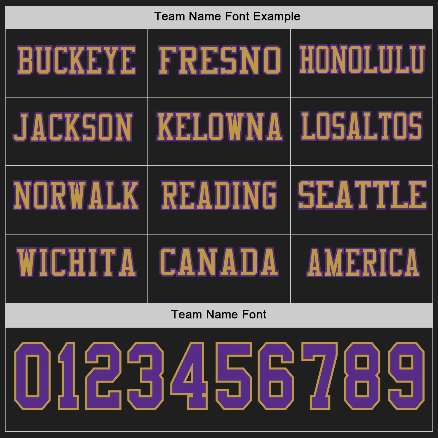 Custom Black Purple-Old Gold Long Sleeve Authentic Football Jersey - Image 3