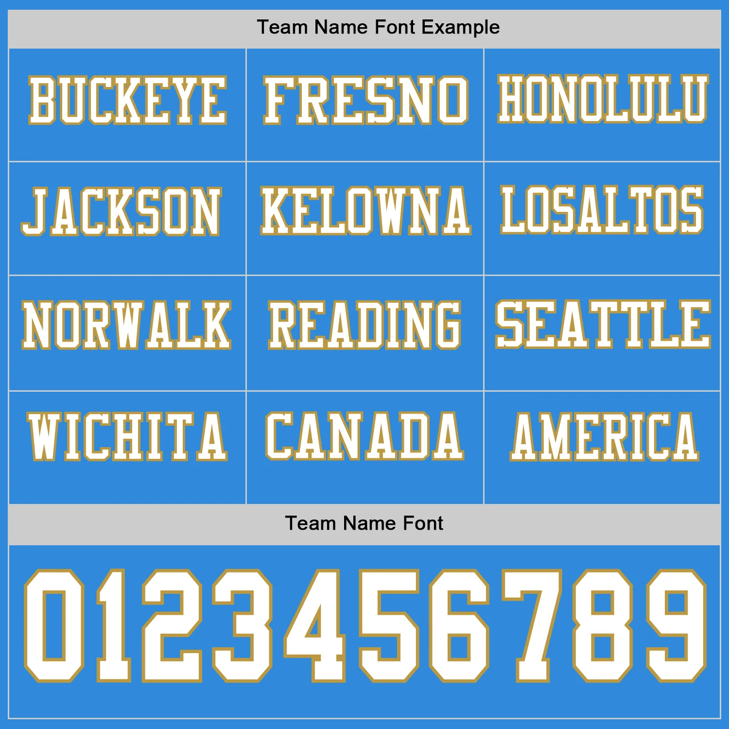 Custom Powder Blue White-Old Gold Long Sleeve Authentic Football Jersey - Image 3