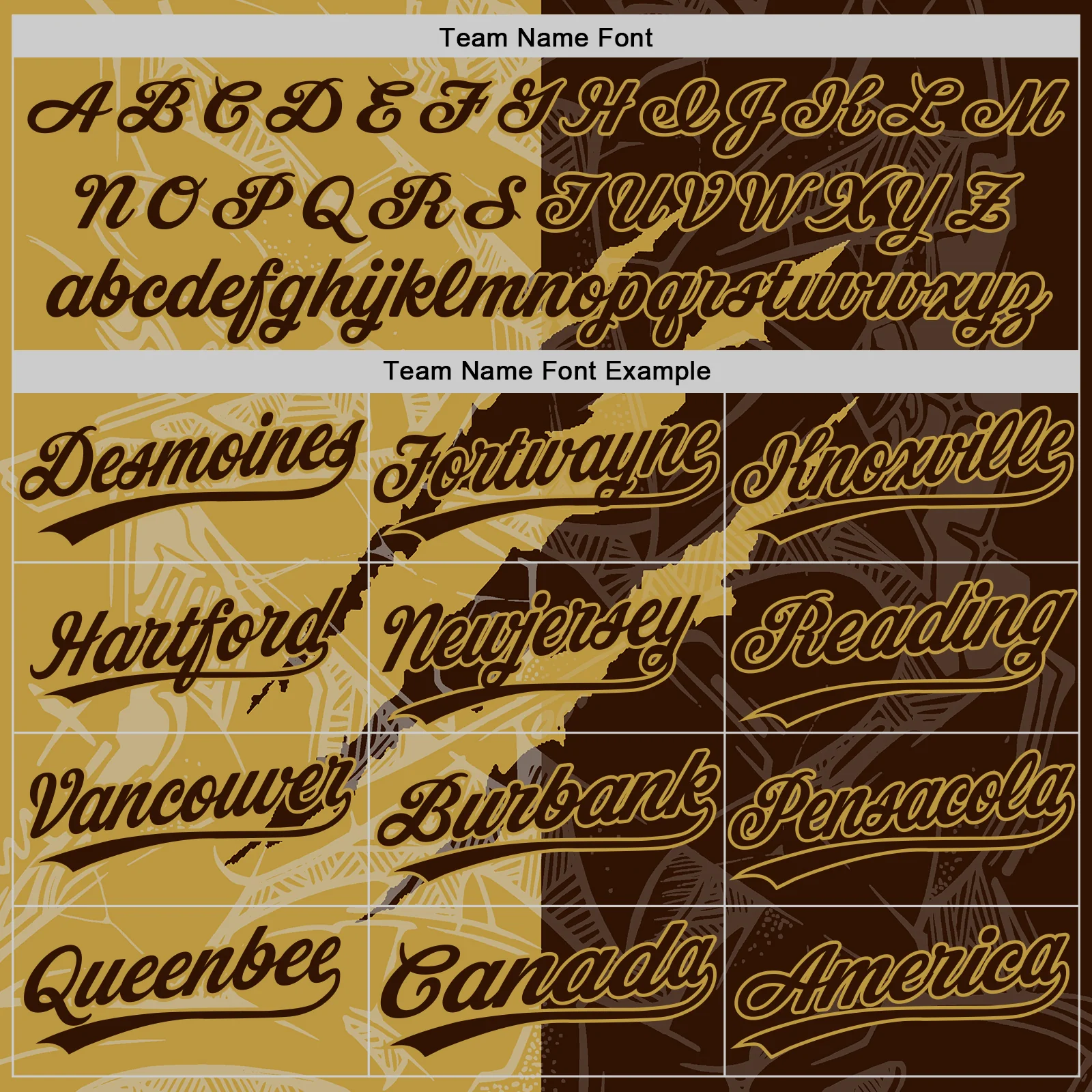 Custom Graffiti Pattern Brown-Old Gold 3D Scratch Two-Button Unisex Softball Jersey - Image 4
