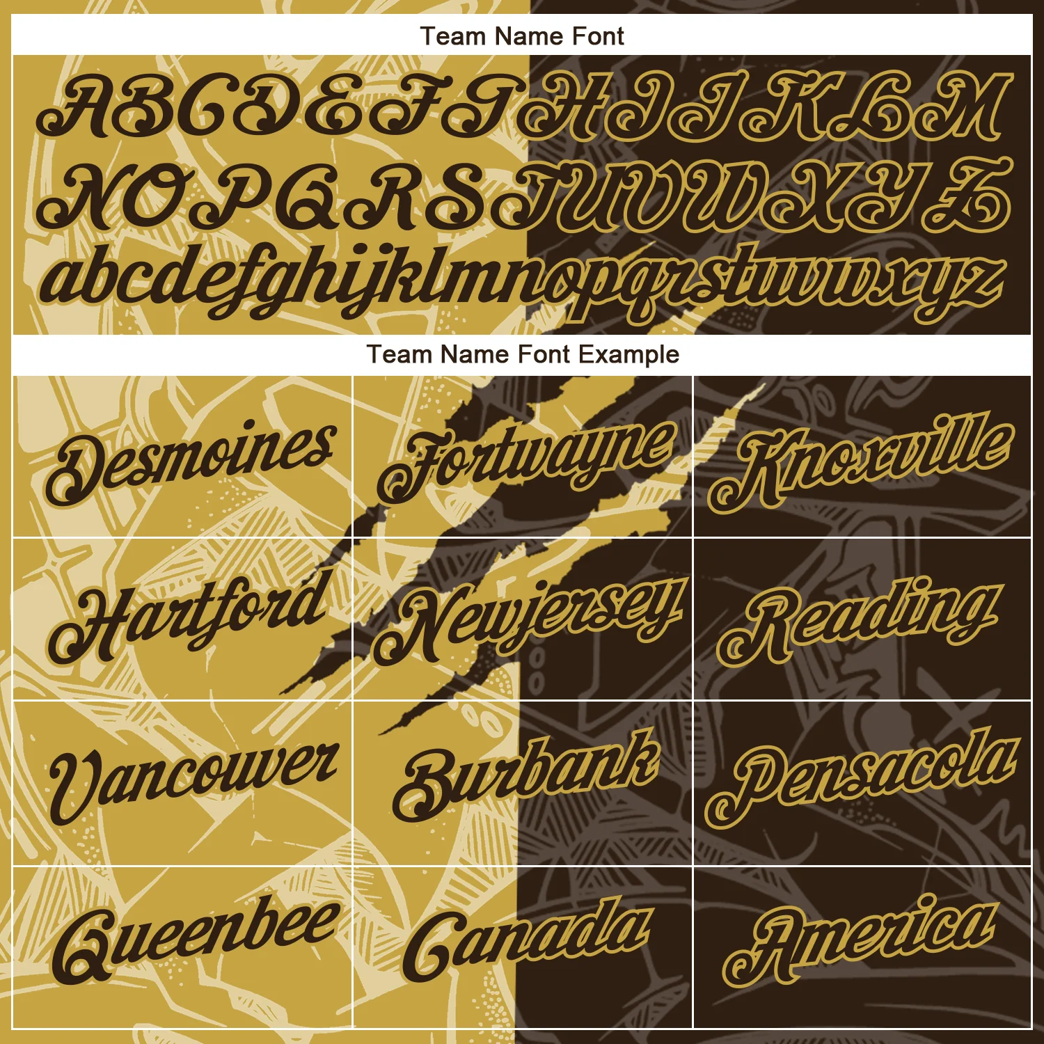 Custom Graffiti Pattern Brown-Old Gold Scratch 3D Performance T-Shirt - Image 3