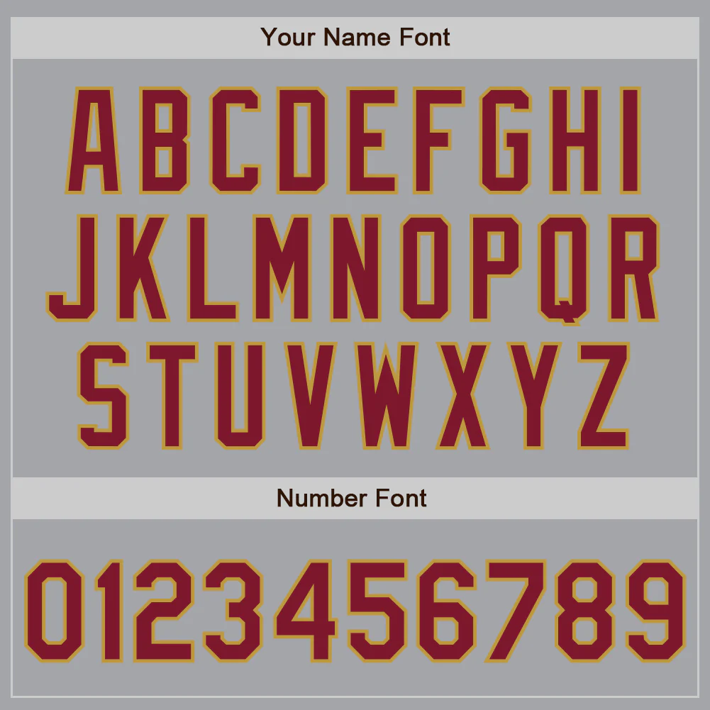 Custom Gray Crimson-Old Gold Authentic Two Tone Baseball Jersey - Image 5