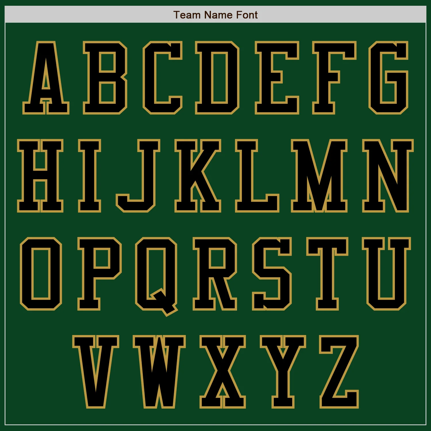 Custom Green Black-Old Gold Authentic Baseball Jersey - Image 3