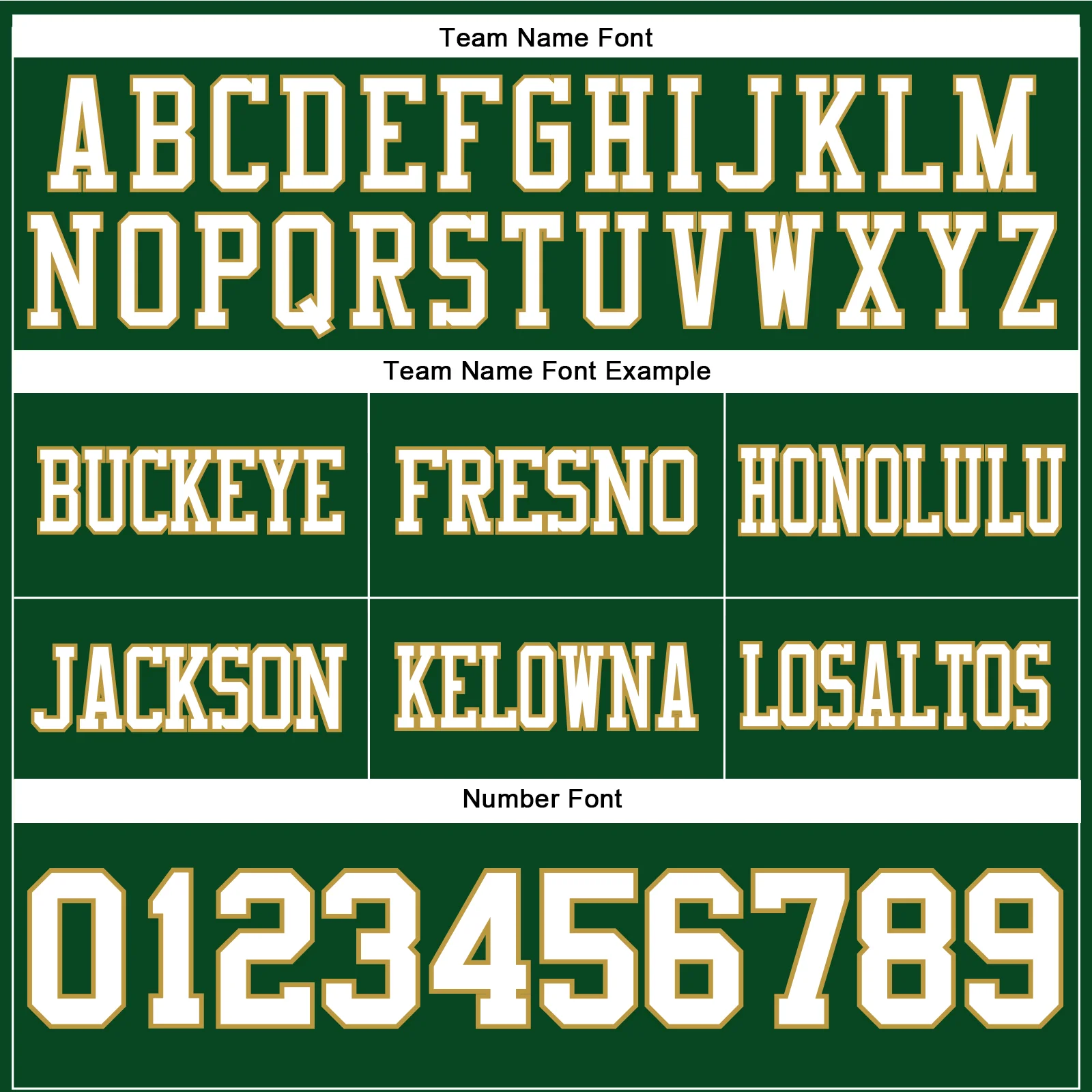 Custom Green White-Old Gold Authentic Football Jersey - Image 4