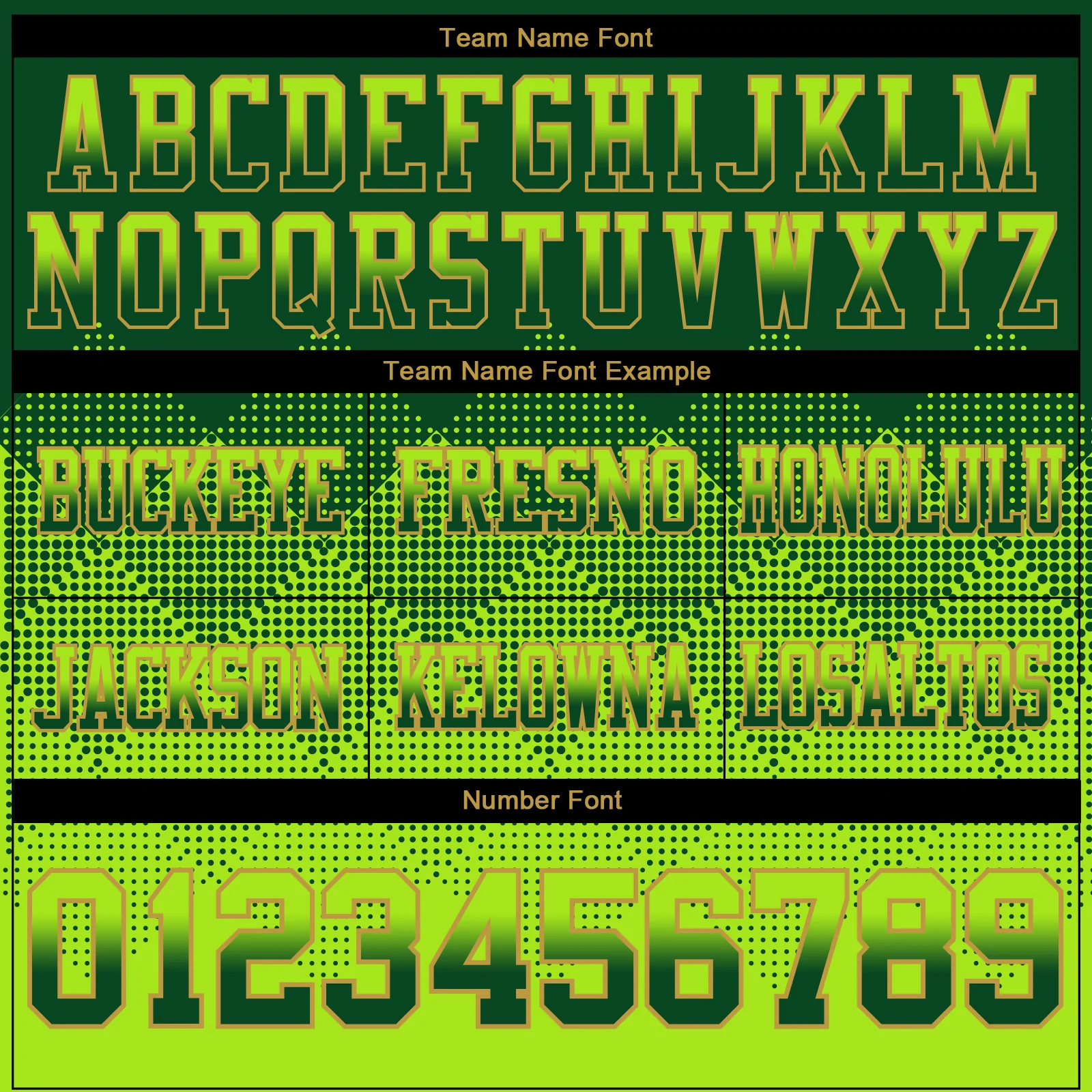 Custom Green Neon Green-Old Gold Authentic Gradient Square Shape Flag Football Jersey - Image 3