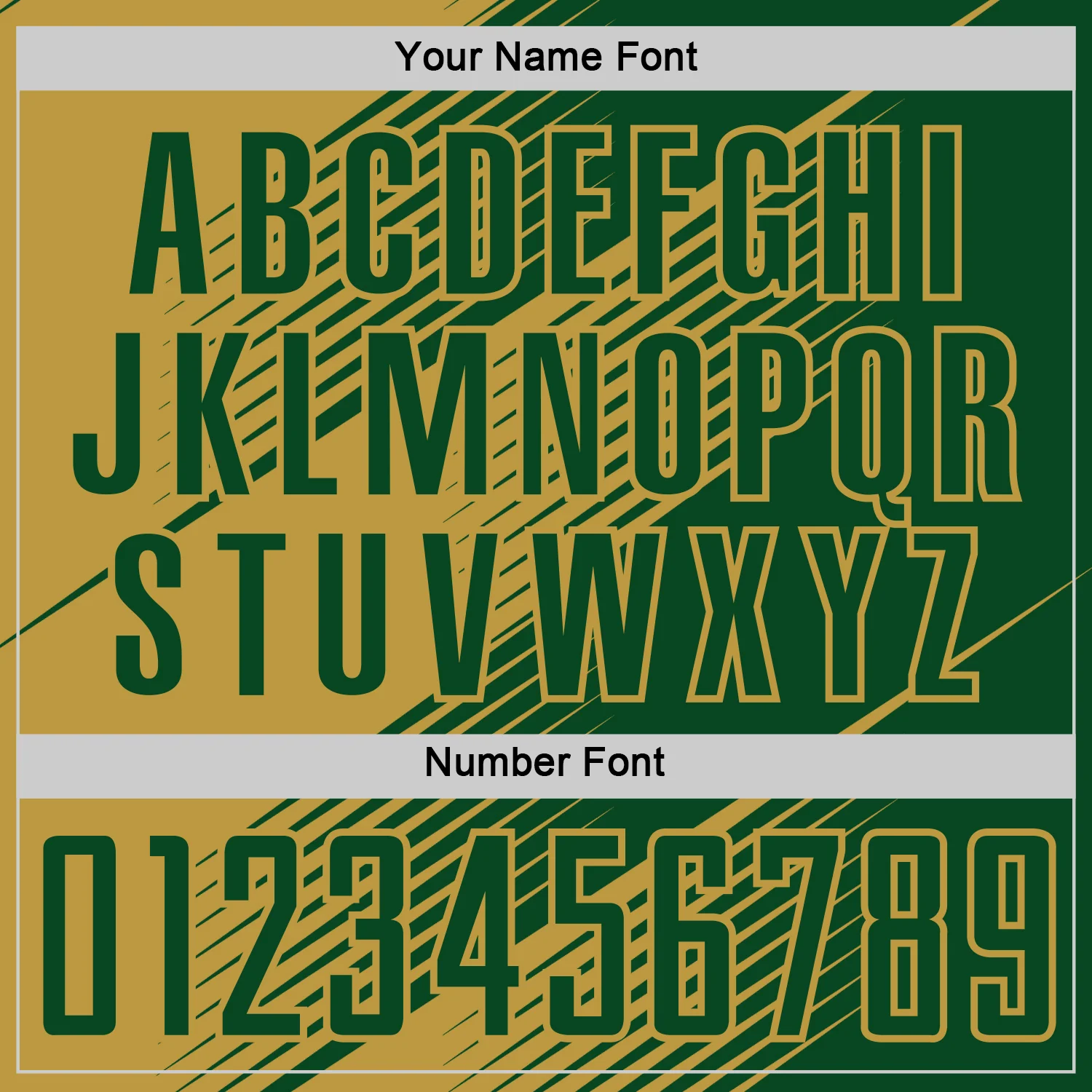 Custom Green Old Gold Line Sublimation Soccer Uniform Jersey - Image 6