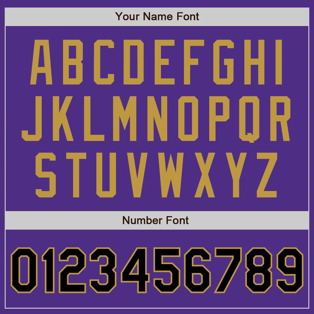 Custom Stitched Purple Black-Old Gold Baseball Pullover Sweatshirt Hoodie - Image 4