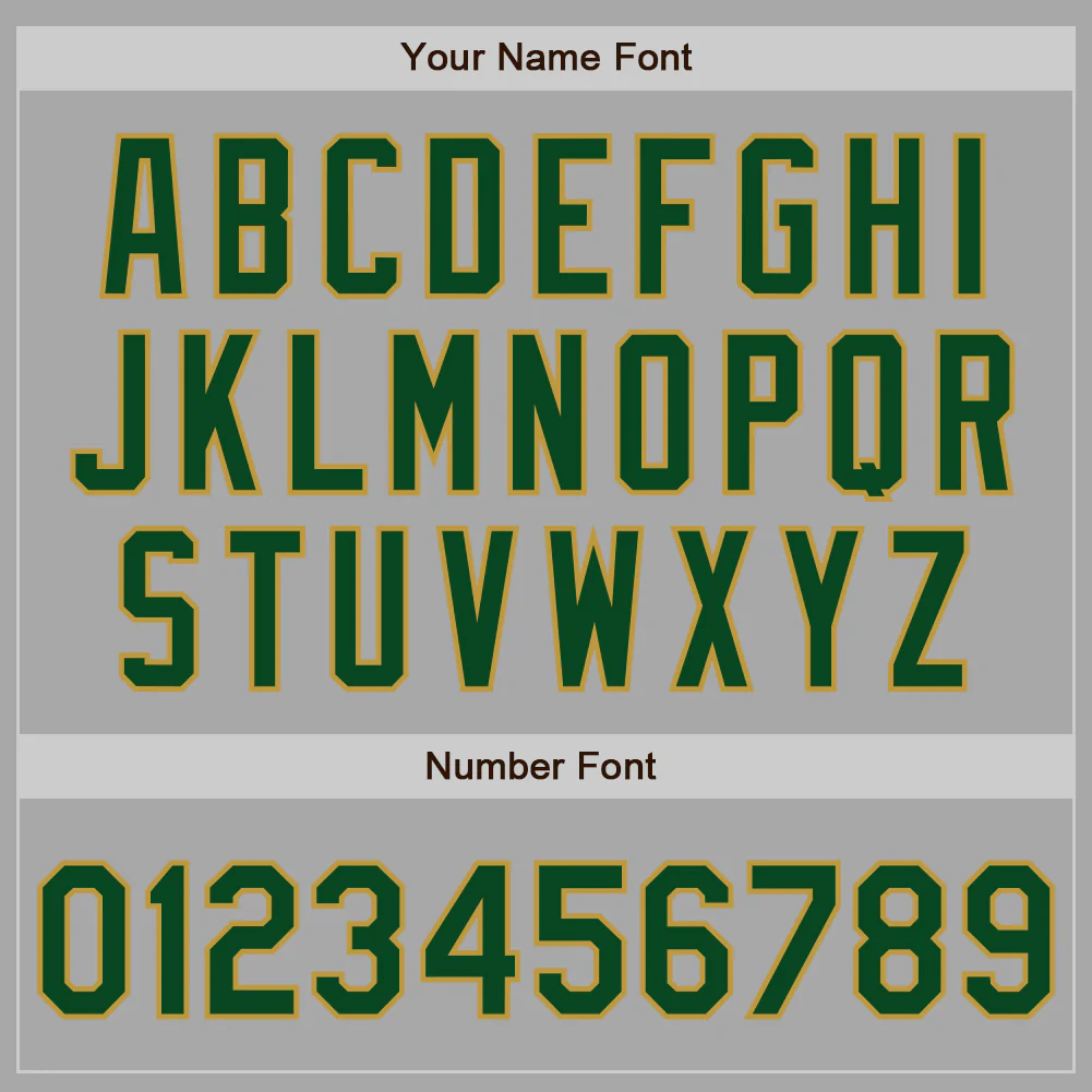 Custom Gray Green-Old Gold Bomber Full-Snap Varsity Letterman Jacket - Image 6