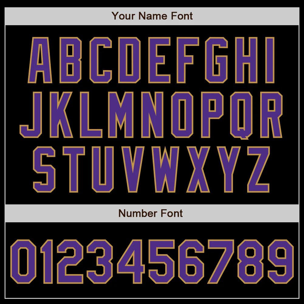 Custom Black Purple-Old Gold Bomber Full-Snap Varsity Letterman Jacket - Image 6