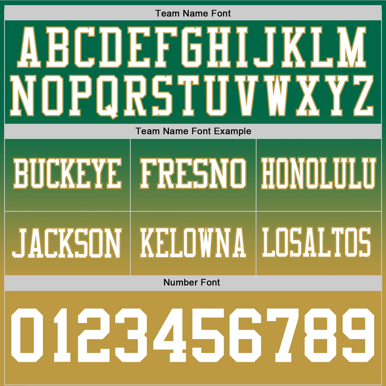 Custom Kelly Green White-Old Gold Authentic Fade Fashion Football Jersey - Image 3
