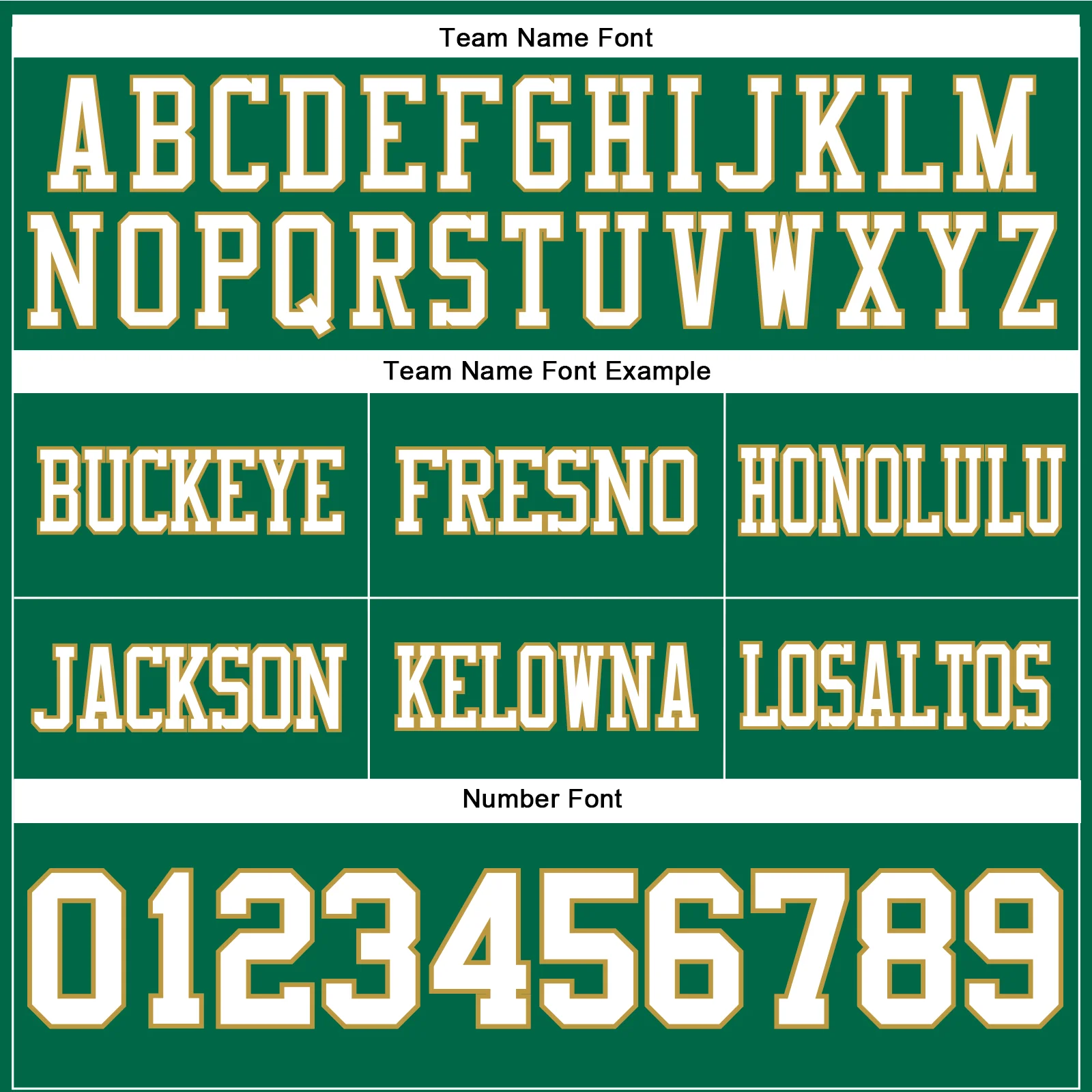 Custom Kelly Green White-Old Gold Authentic Football Jersey - Image 4