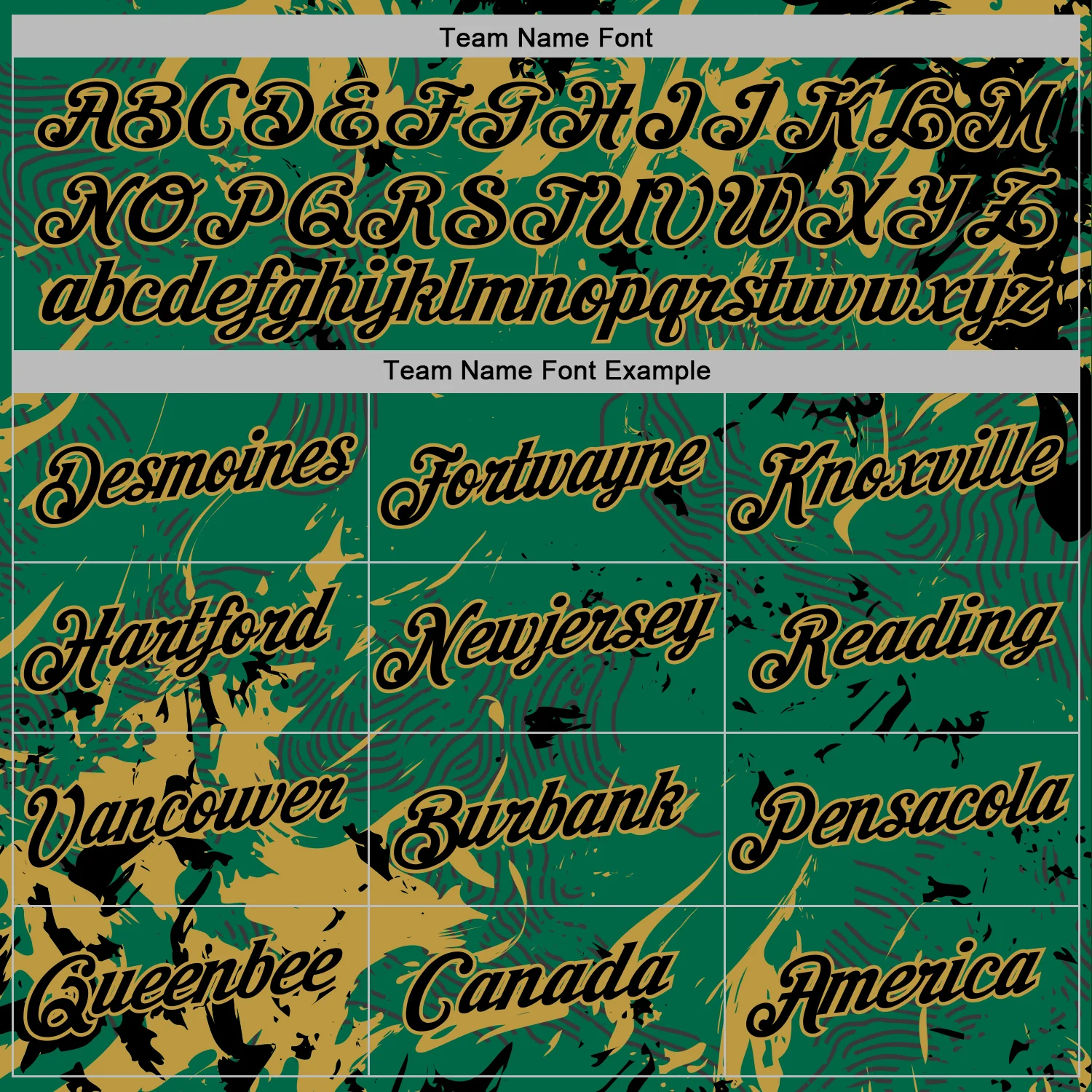 Custom Stitched Kelly Green Black-Old Gold Splash Sports Pullover Sweatshirt Hoodie - Image 5