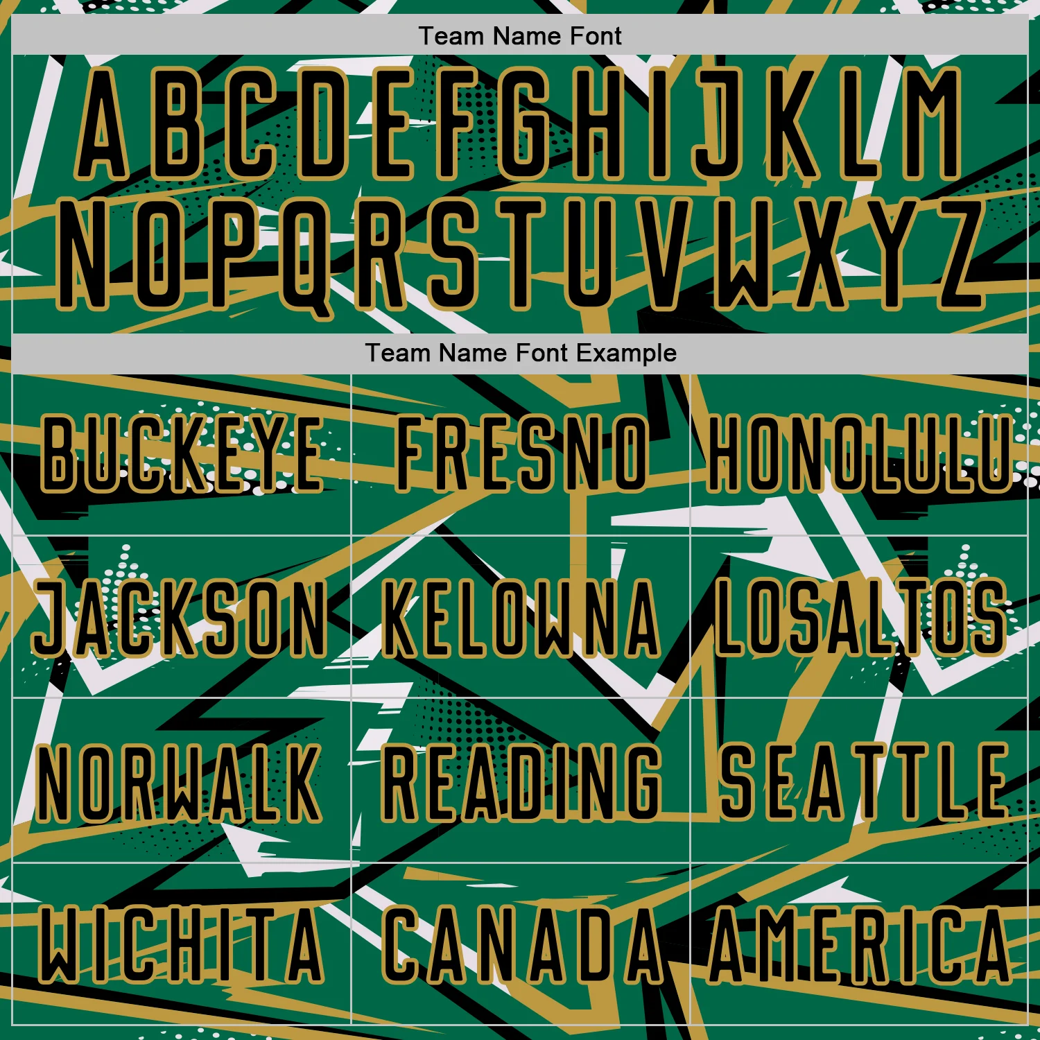 Custom Kelly Green Black Old Gold-White Abstract Geometric Stripes Sports Sublimation Soccer Uniform Jersey - Image 5