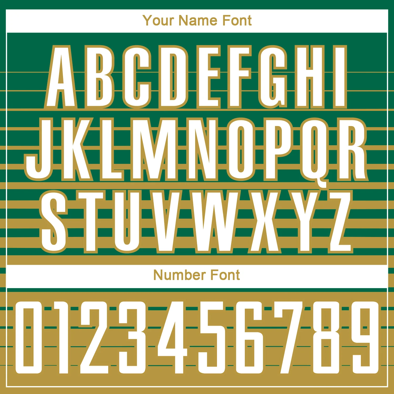 Custom Kelly Green White-Old Gold Gradient Pinstripe Sublimation Soccer Uniform Jersey - Image 6