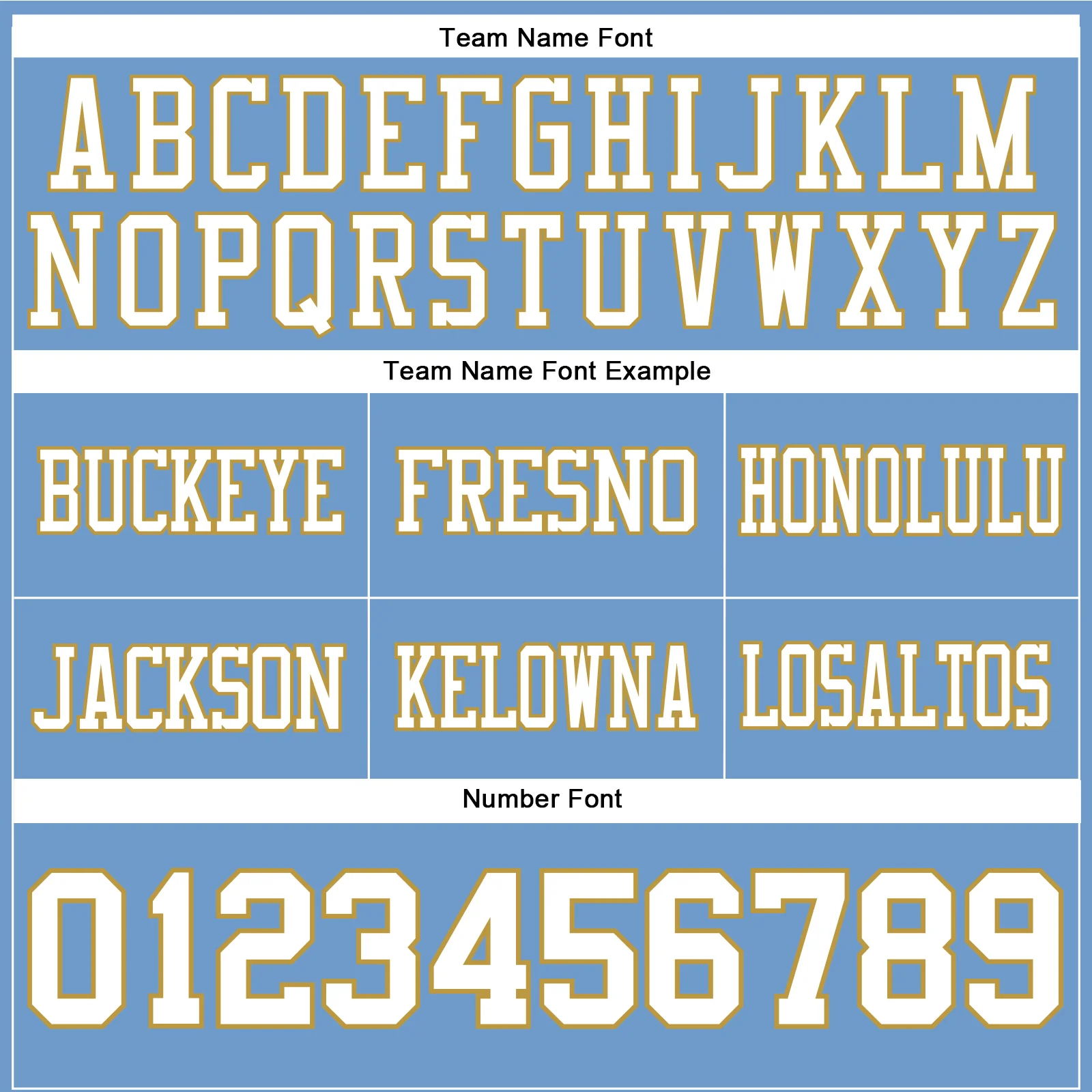 Custom Light Blue White-Old Gold Authentic Football Jersey - Image 4