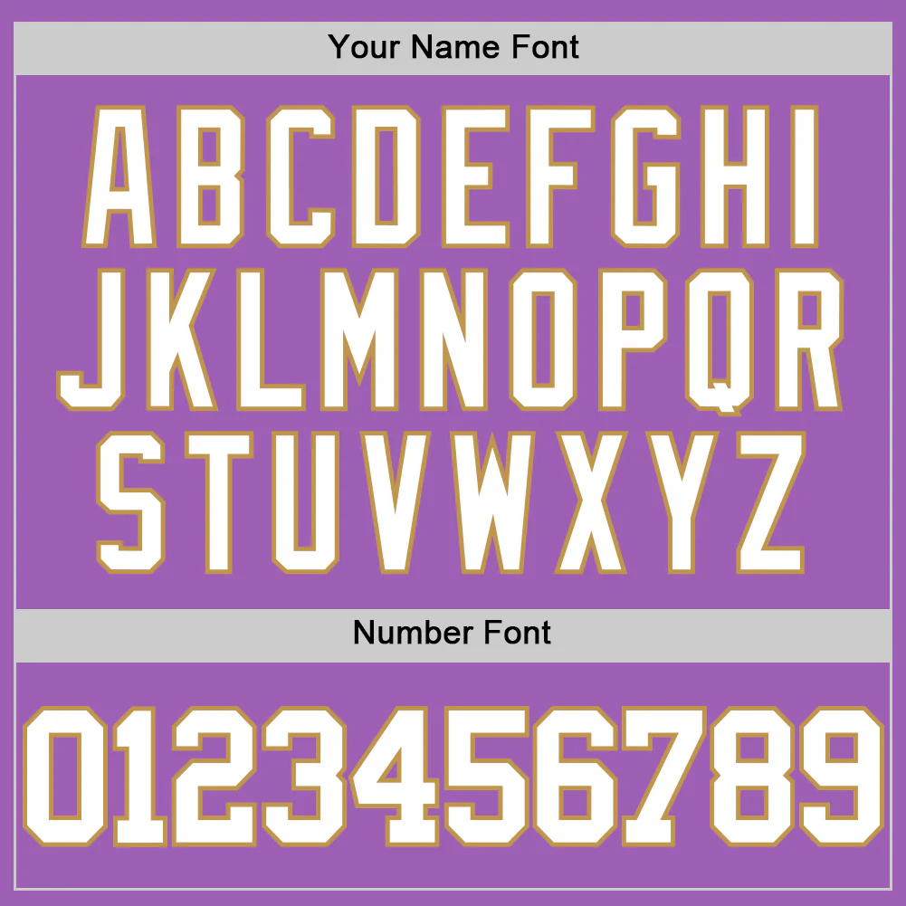Custom Medium Purple White-Old Gold Authentic Basketball Jersey - Image 4