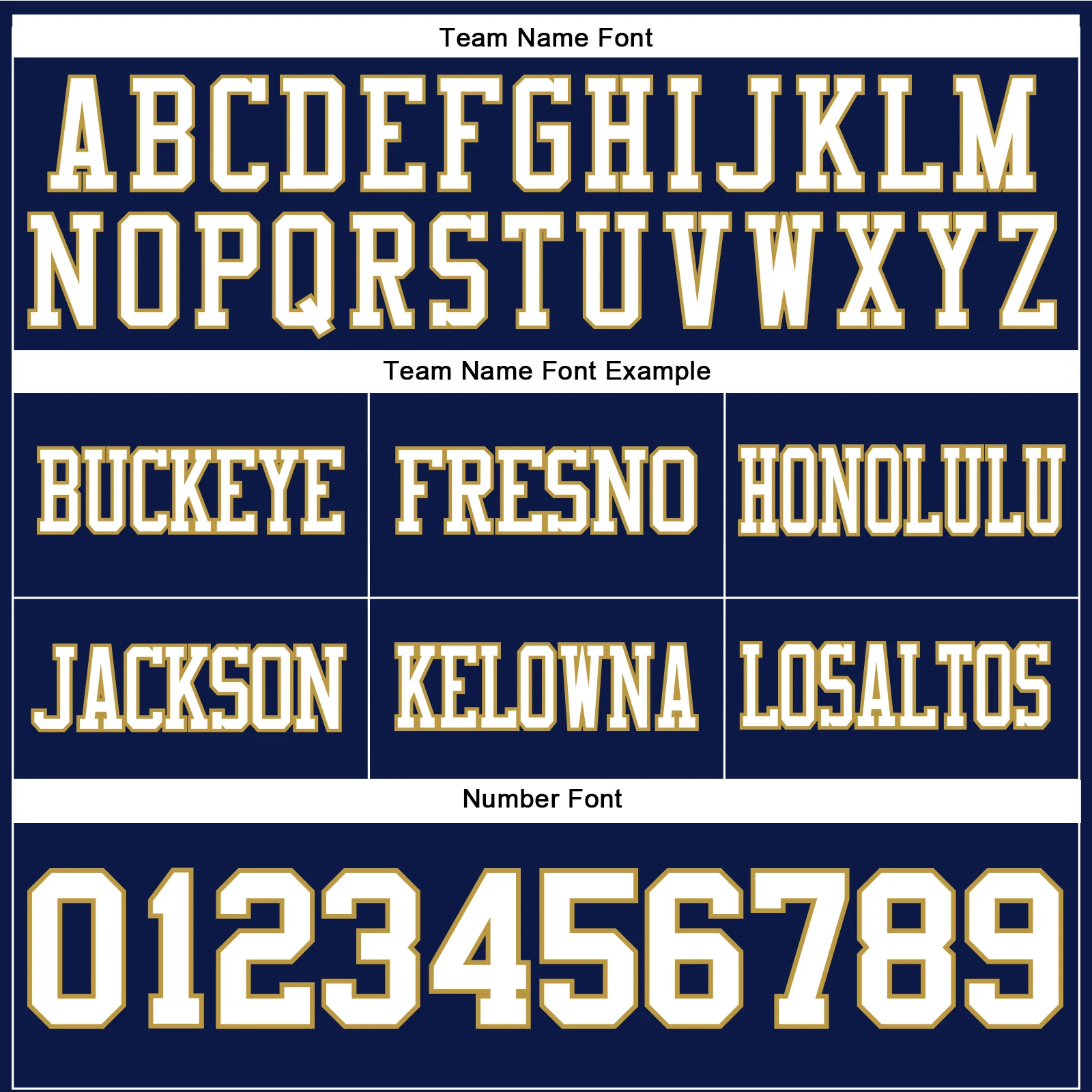 Custom Navy White-Old Gold Authentic Football Jersey - Image 4