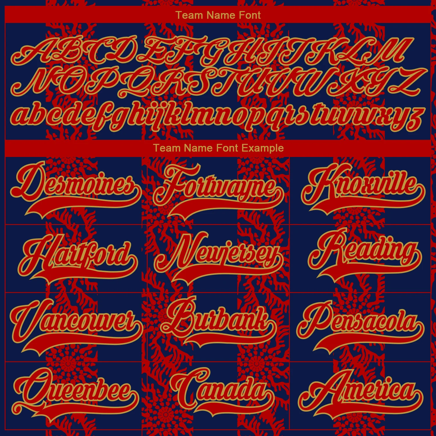 Custom Navy Red Old Gold-White 3D Pattern Abstract Shape Hockey Lace Neck Jersey - Image 4
