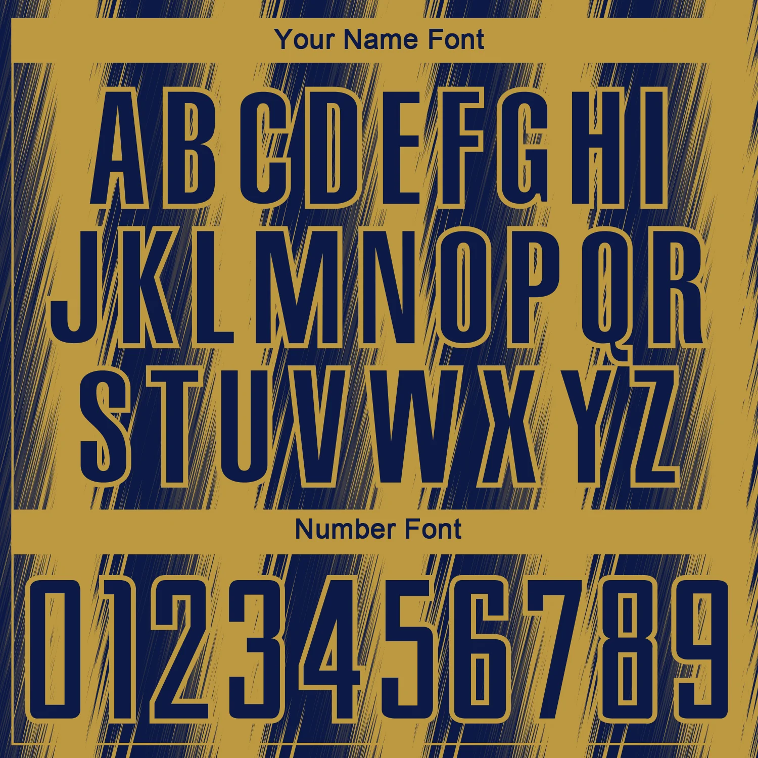 Custom Navy Old Gold Vertical Brush Stroke Stripes Sublimation Soccer Uniform Jersey - Image 6