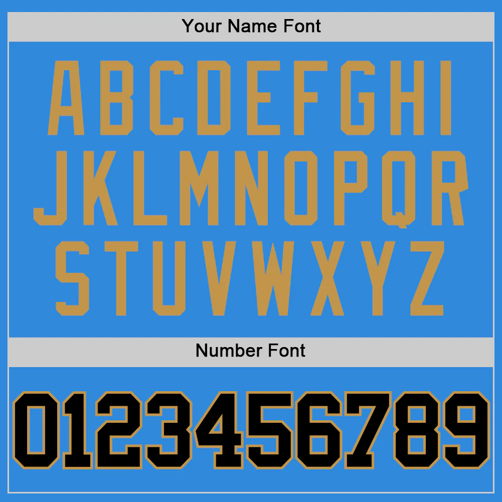 Custom Powder Blue Black-Old Gold Authentic Basketball Jersey - Image 4