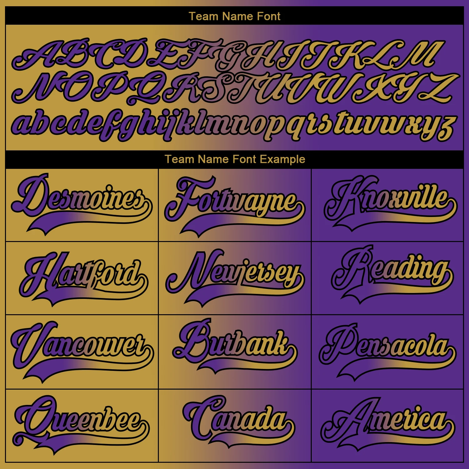 Custom Purple Old Gold-Black Gradient Fashion Hockey Lace Neck Jersey - Image 6